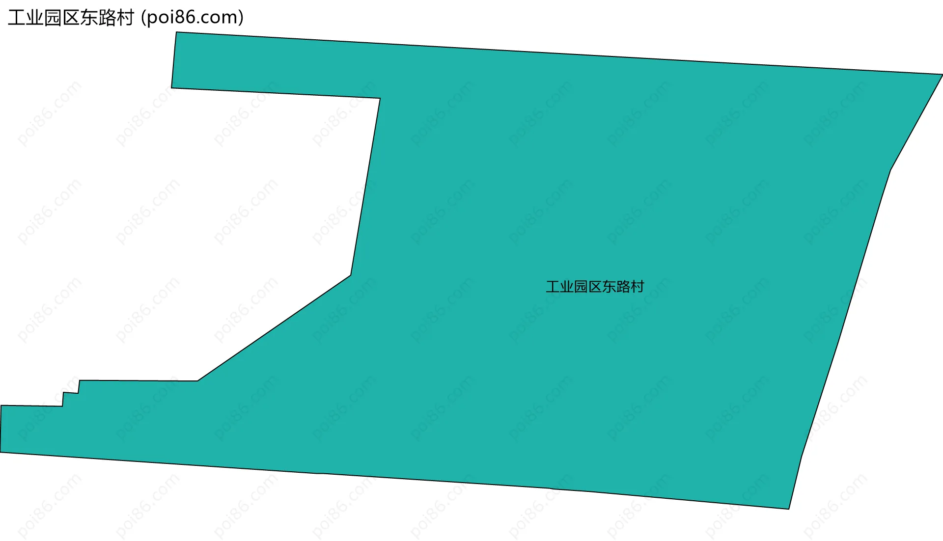 工业园区东路村边界地图