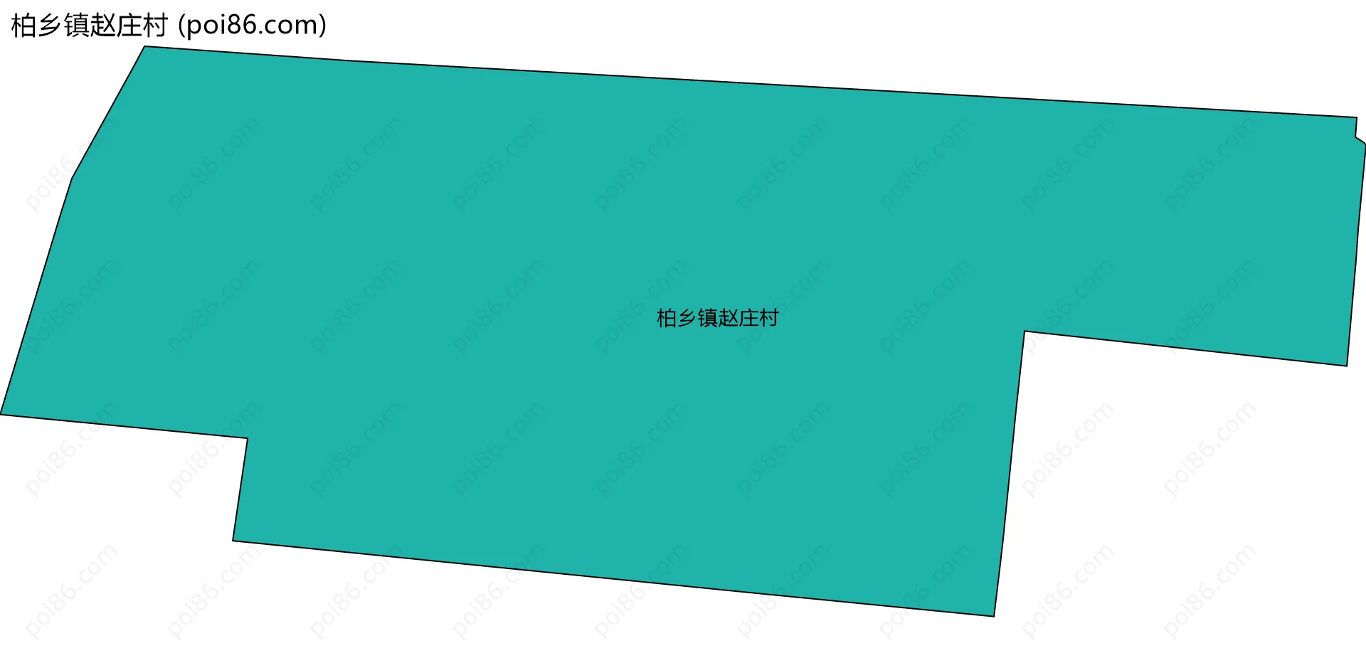 柏乡镇赵庄村边界地图