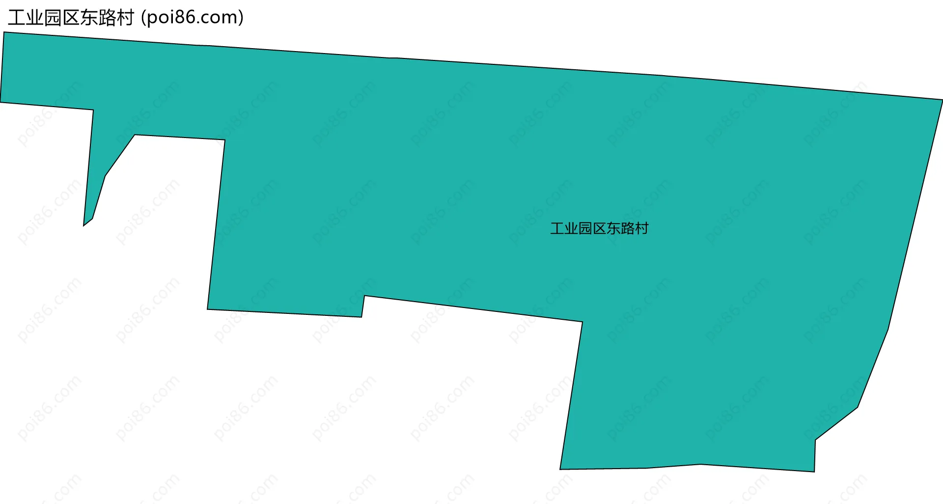 工业园区东路村边界地图