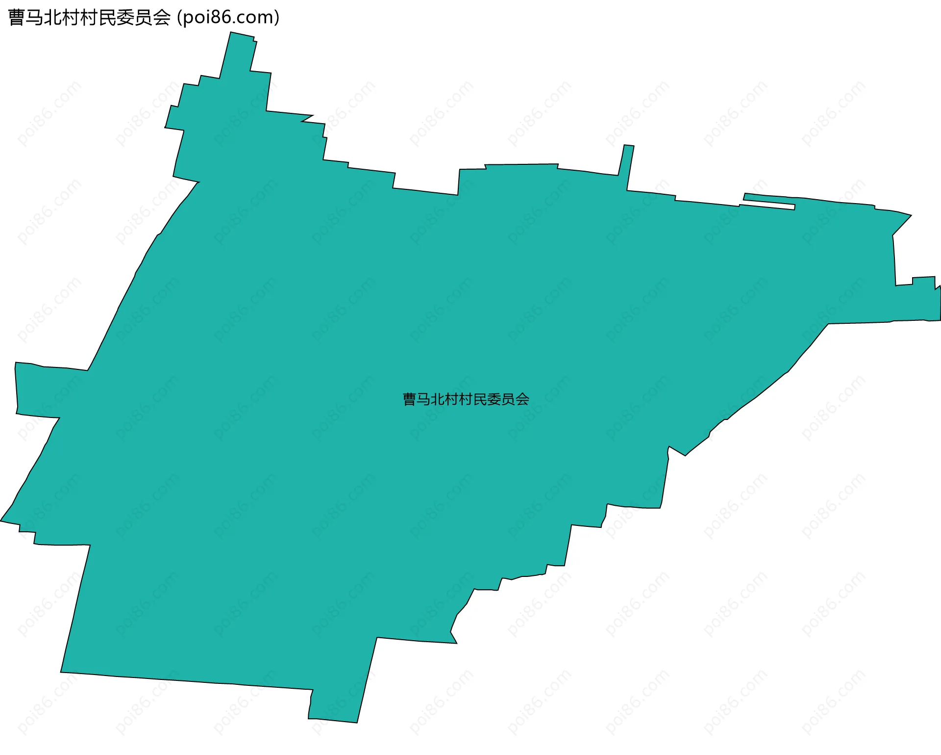 曹马北村村民委员会边界地图