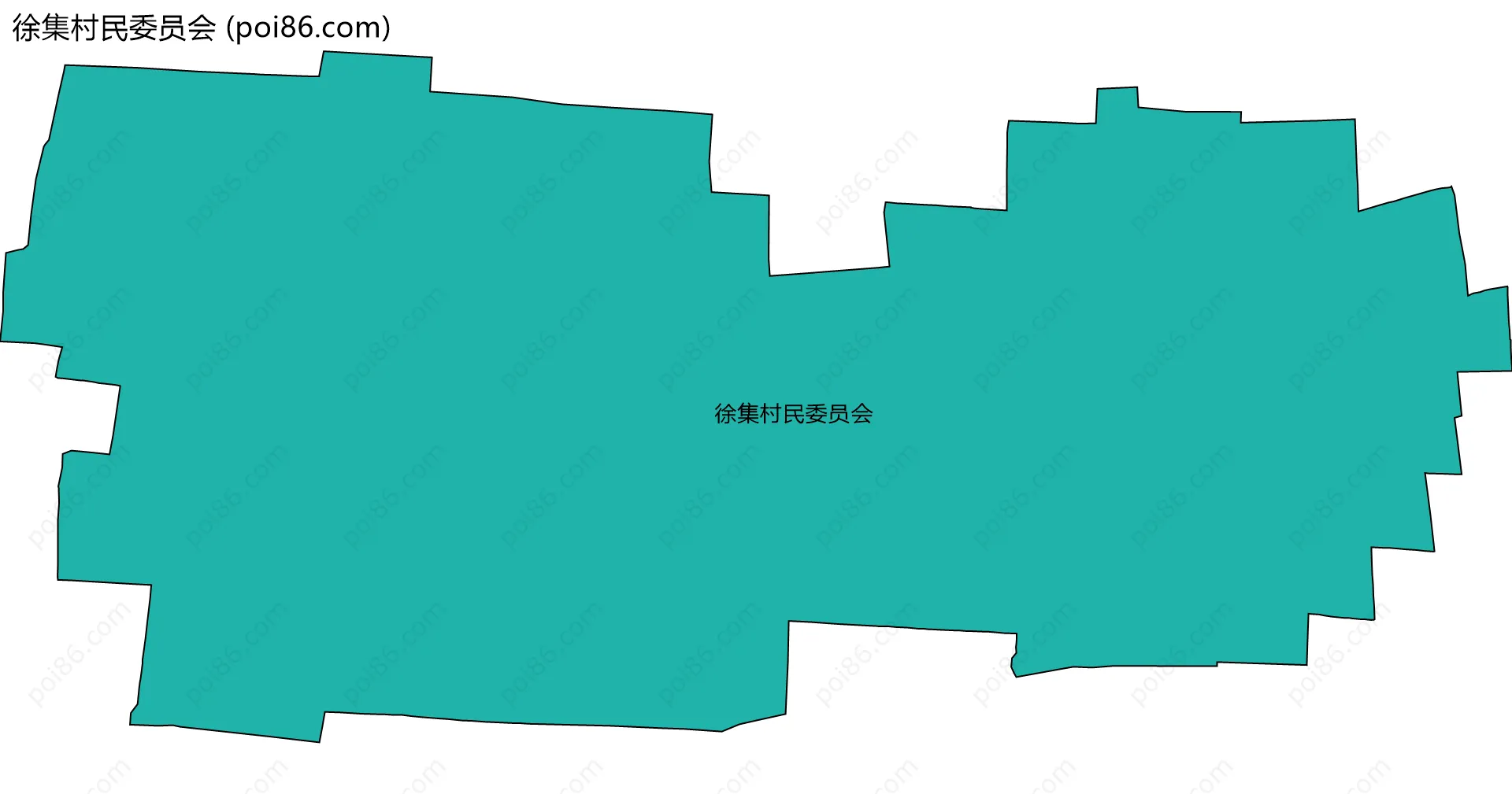 徐集村民委员会边界地图