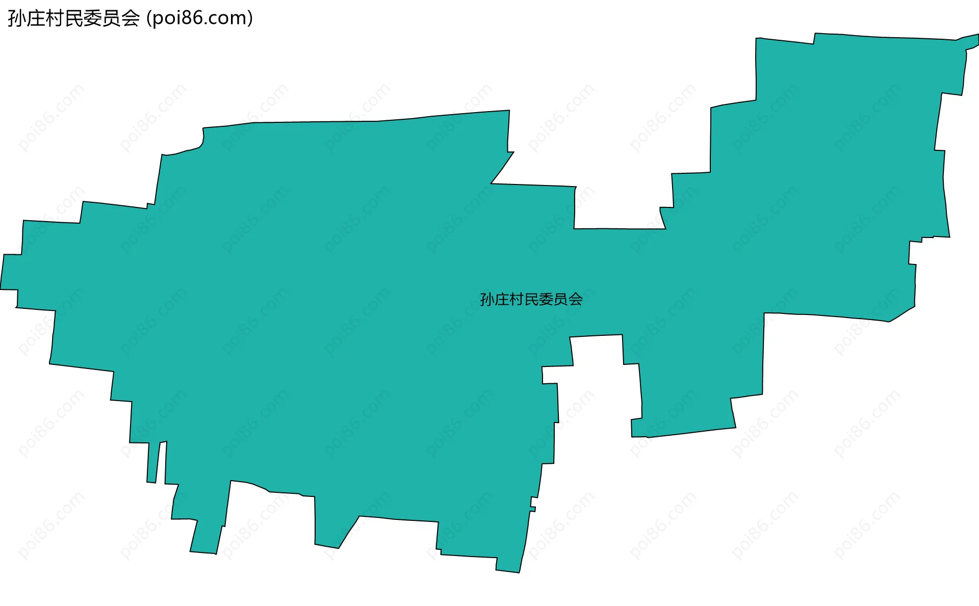 孙庄村民委员会边界地图