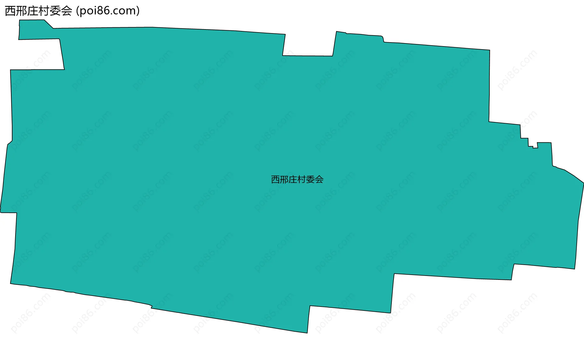 西邢庄村委会边界地图