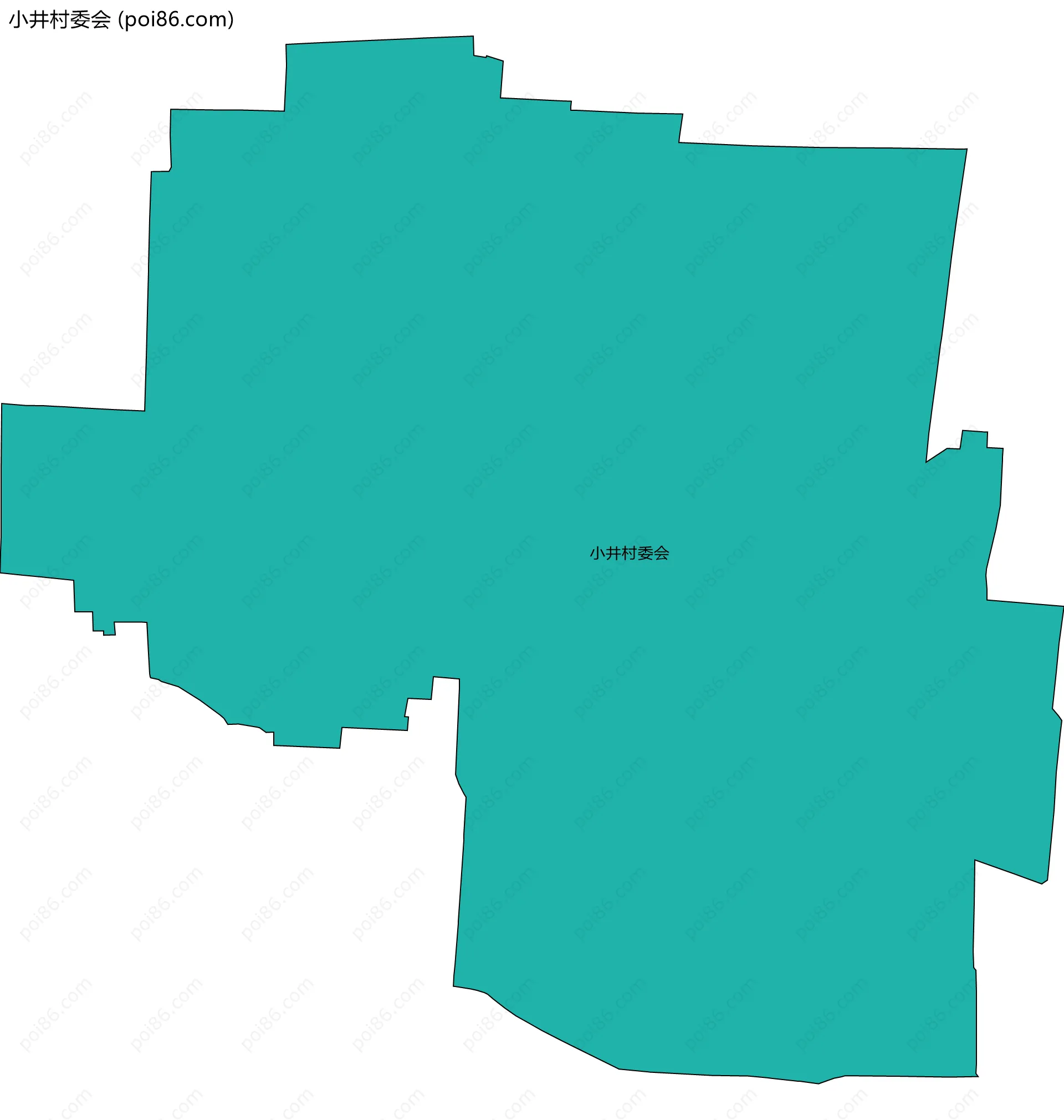 小井村委会边界地图