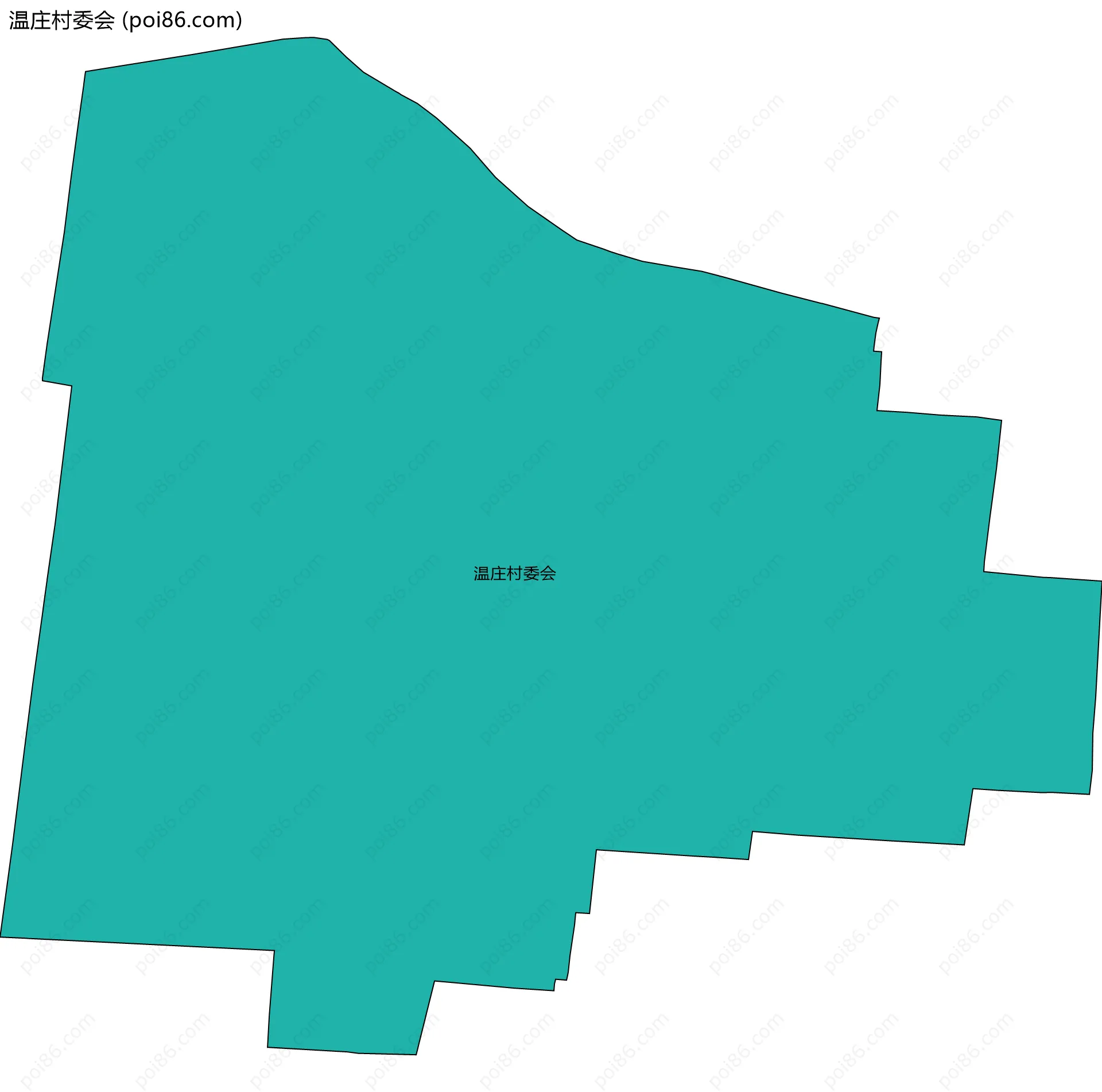 温庄村委会边界地图