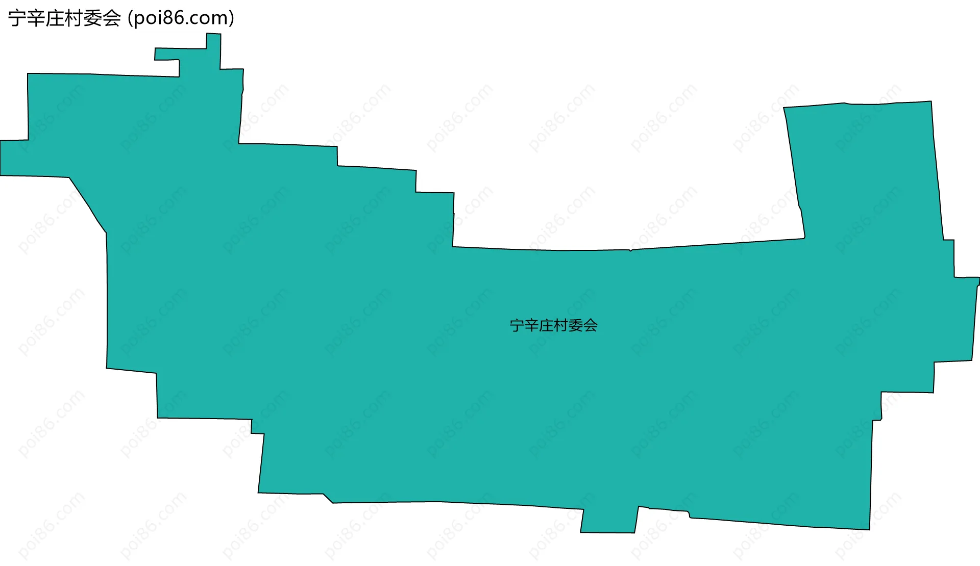 宁辛庄村委会边界地图