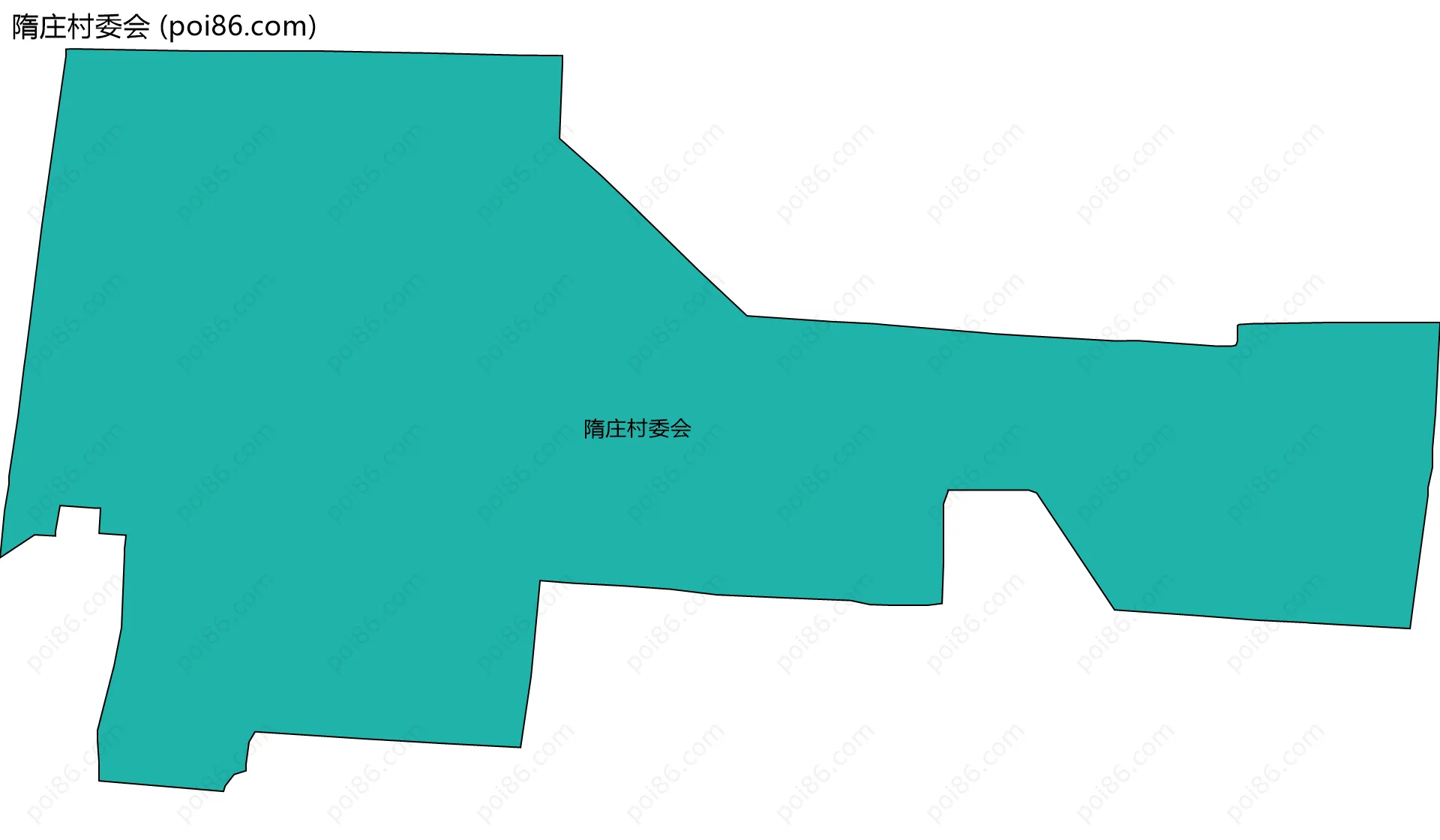 隋庄村委会边界地图