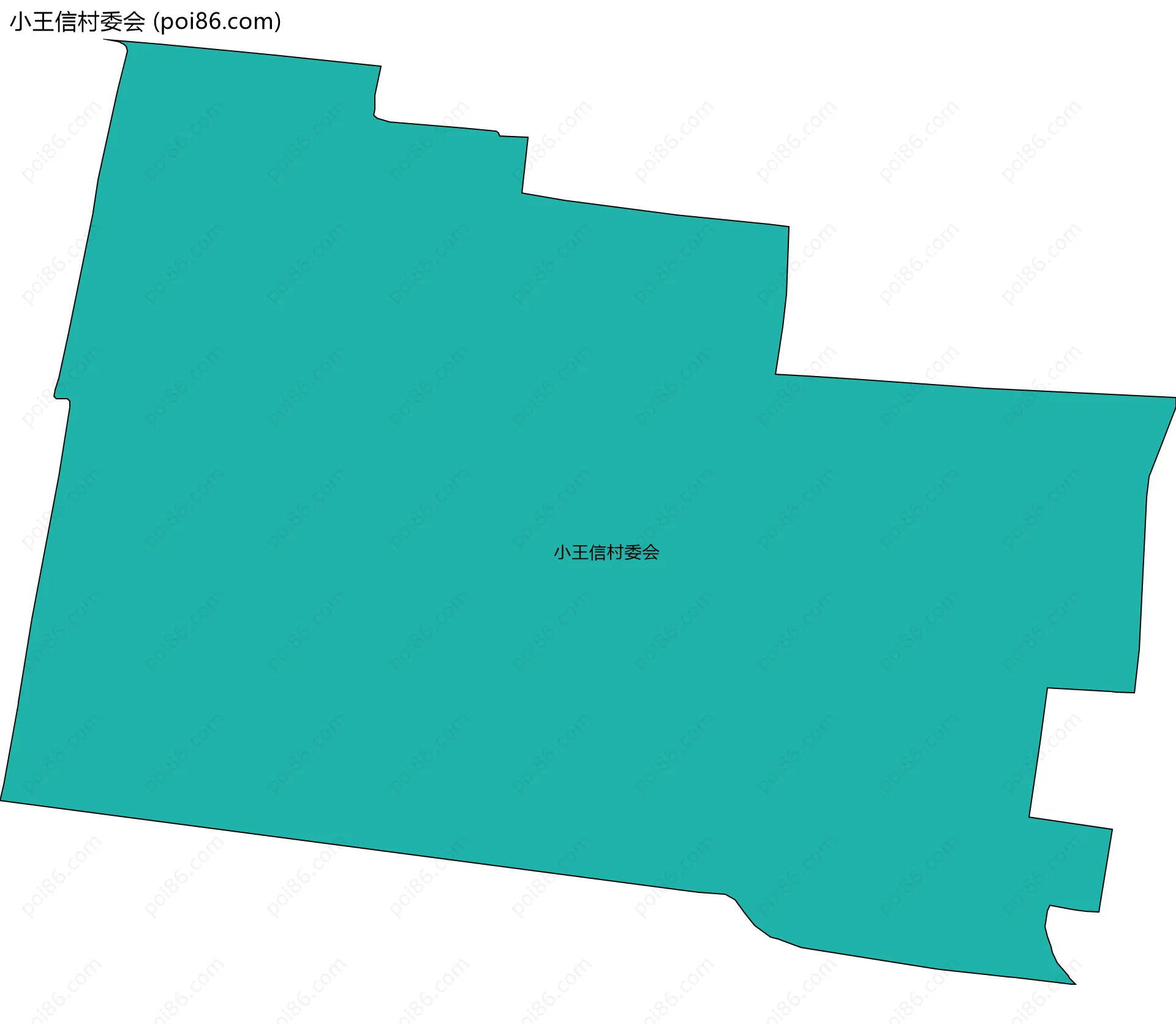 小王信村委会边界地图