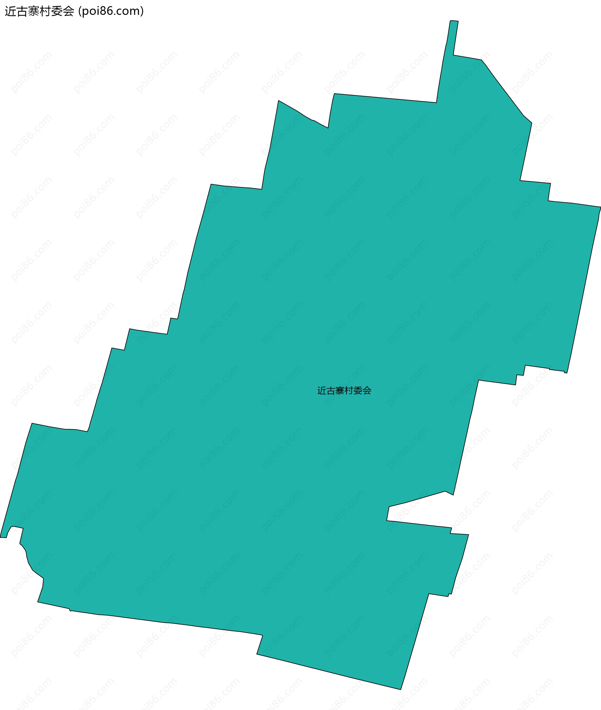 近古寨村委会边界地图