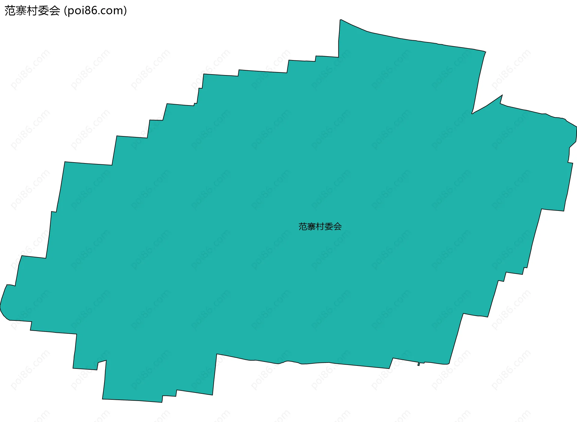 范寨村委会边界地图