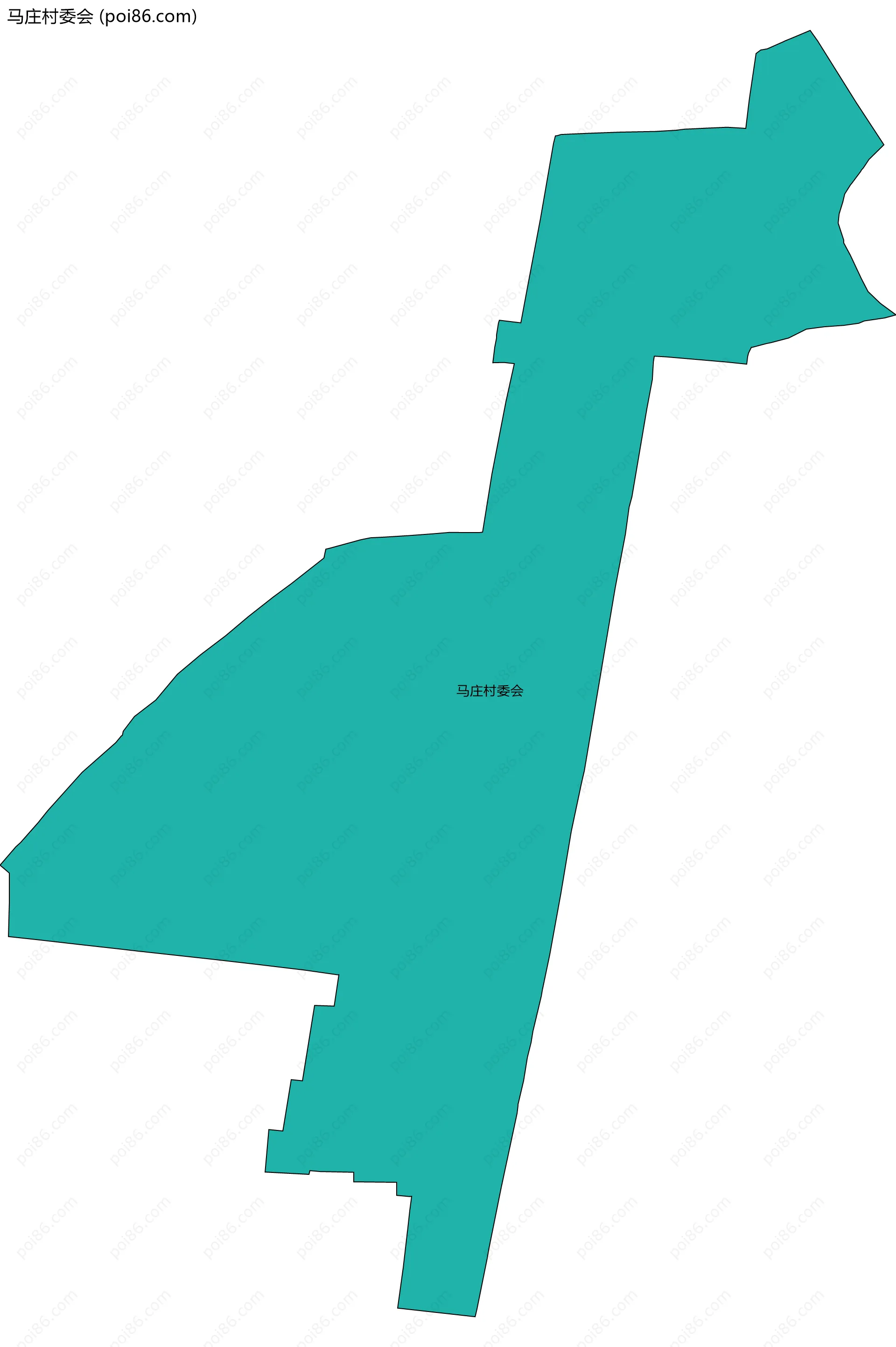 马庄村委会边界地图