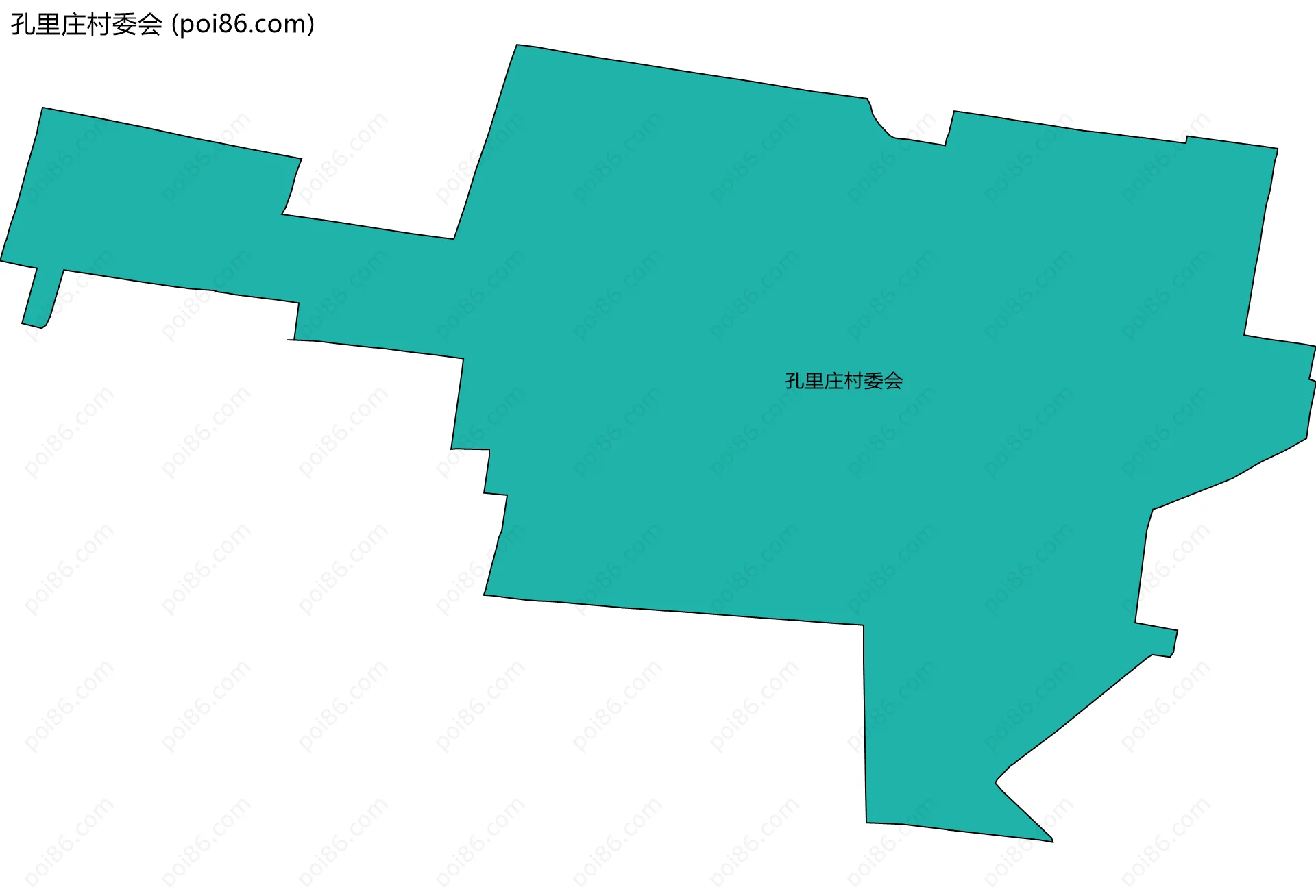 孔里庄村委会边界地图