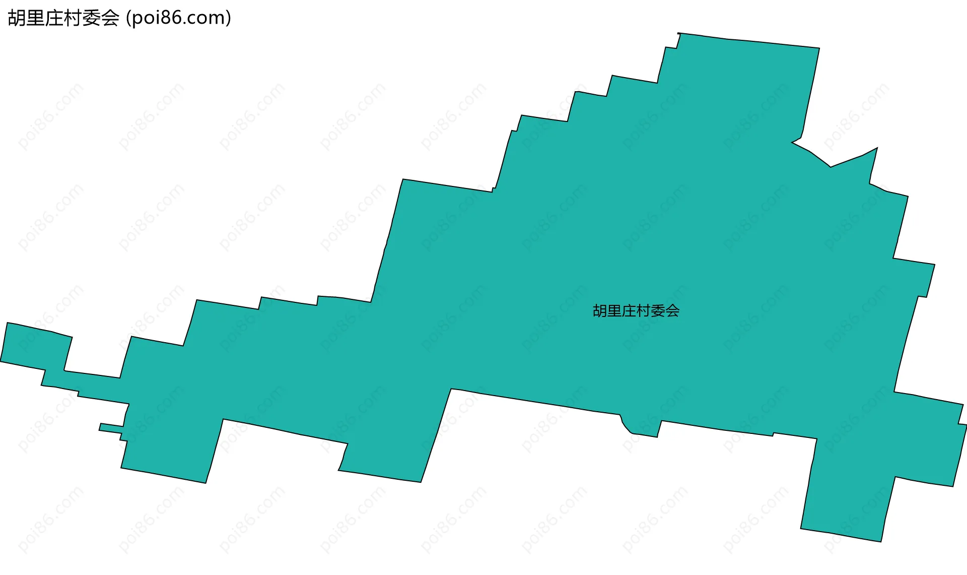 胡里庄村委会边界地图