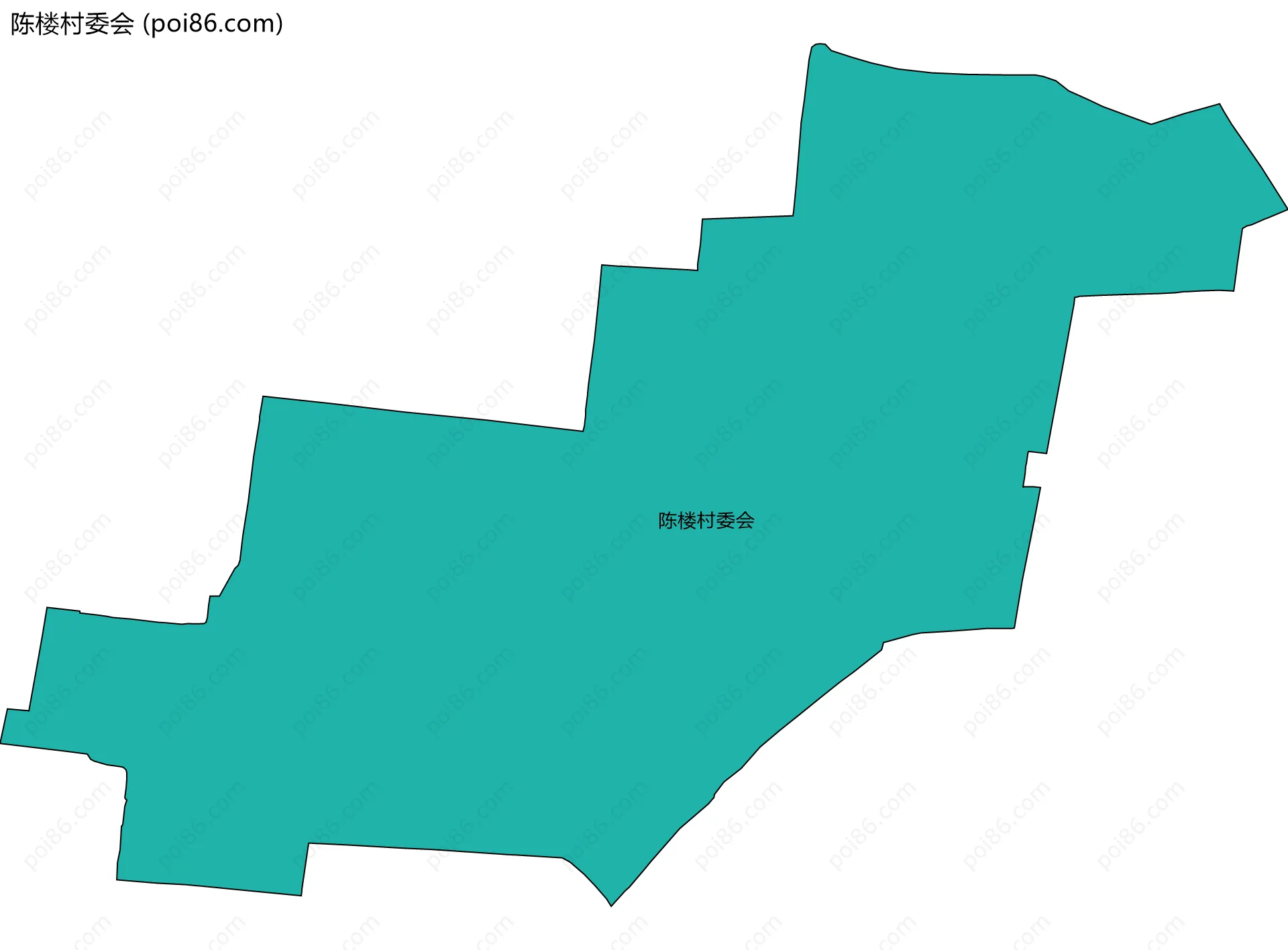 陈楼村委会边界地图