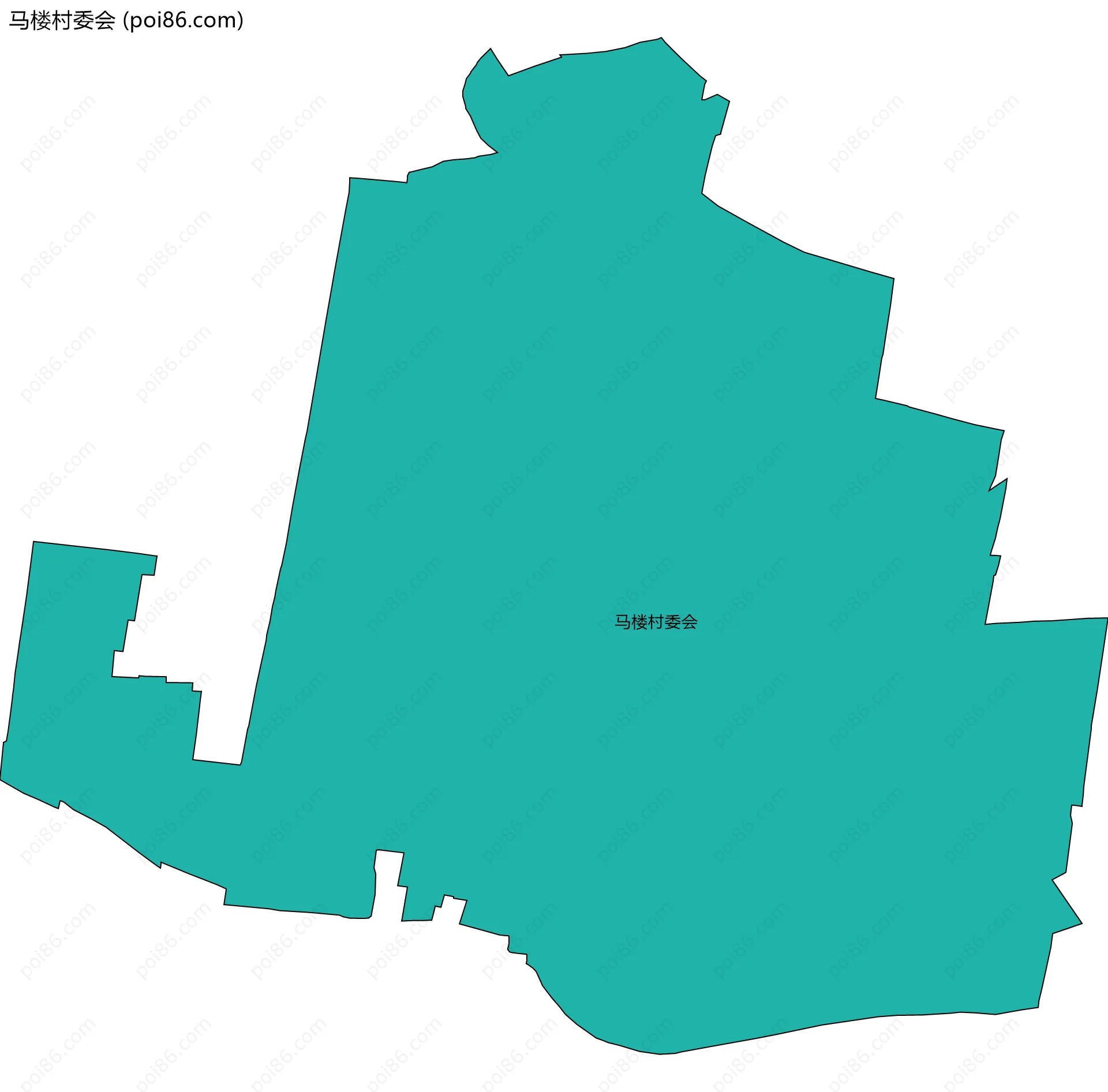 马楼村委会边界地图
