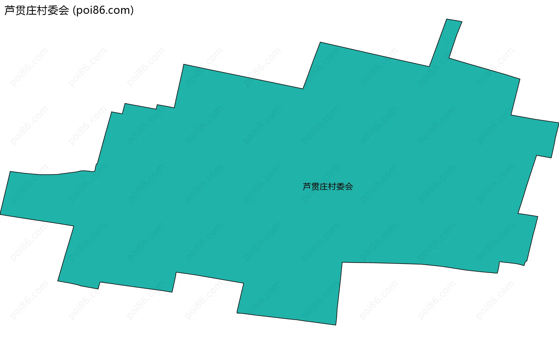 芦贯庄村委会边界地图