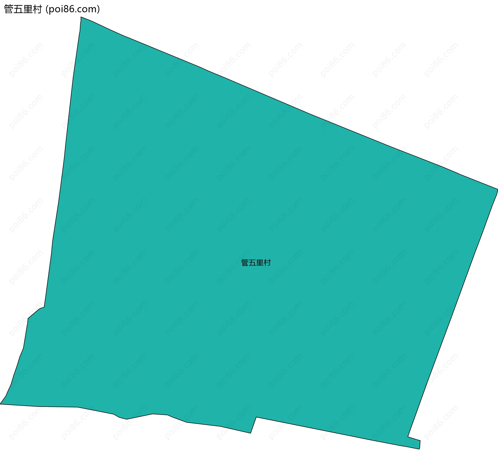 管五里村边界地图