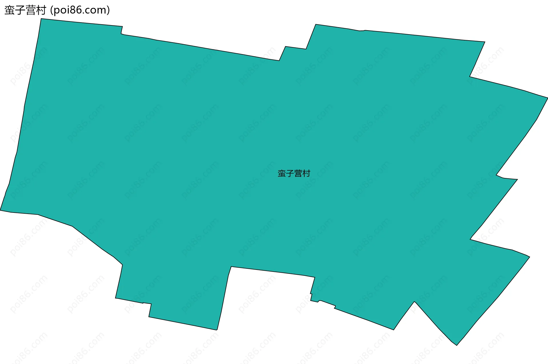 蛮子营村边界地图