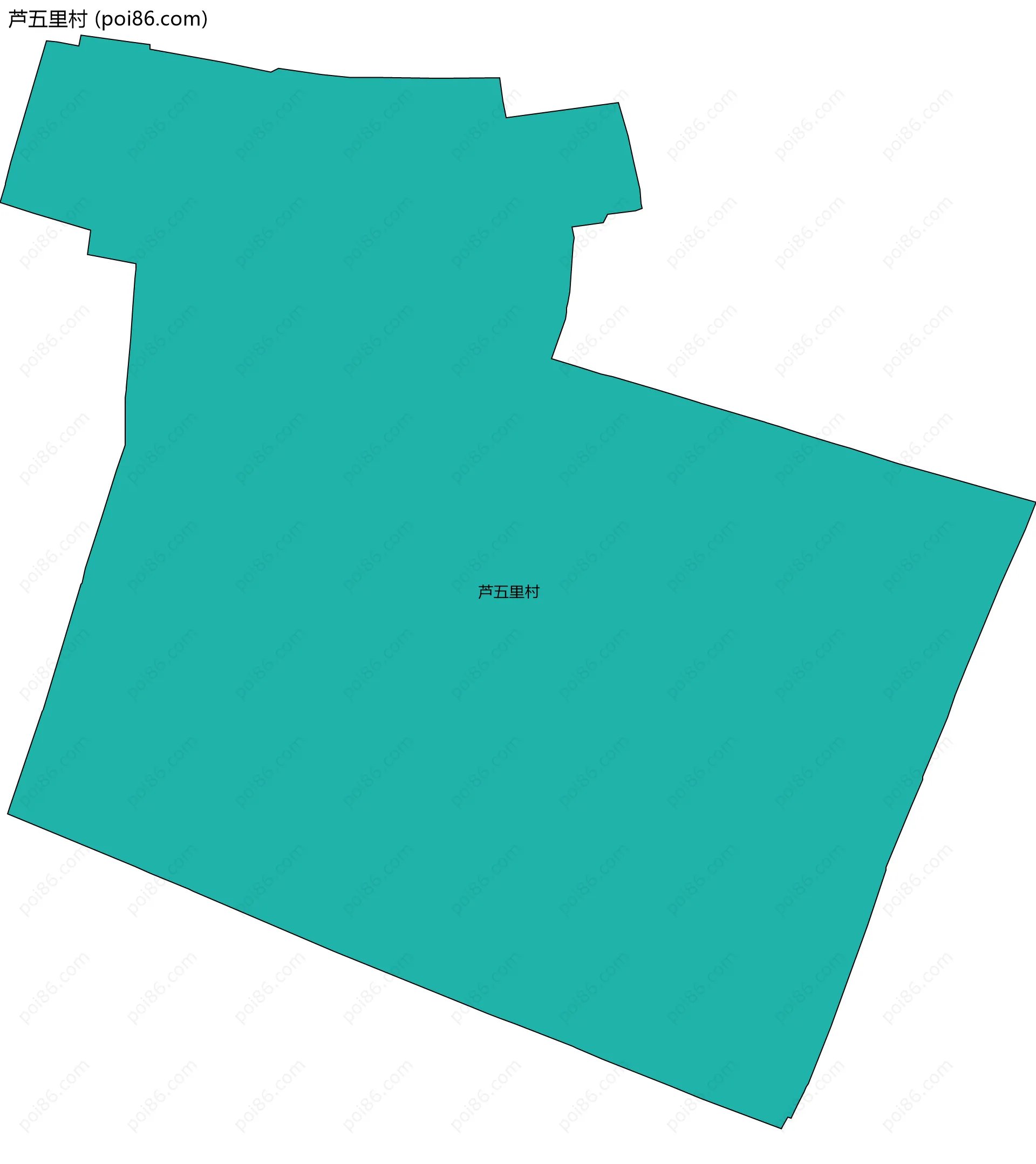 芦五里村边界地图