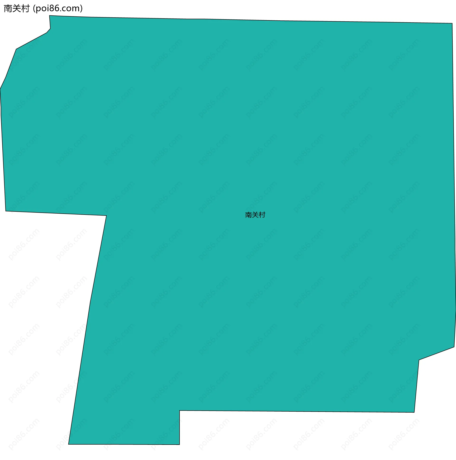 南关村边界地图