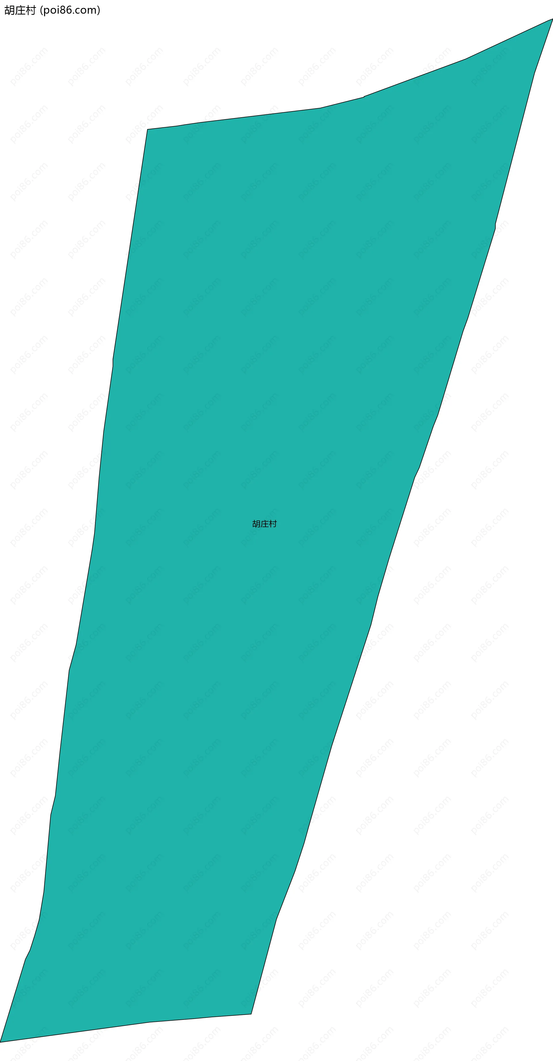 胡庄村边界地图