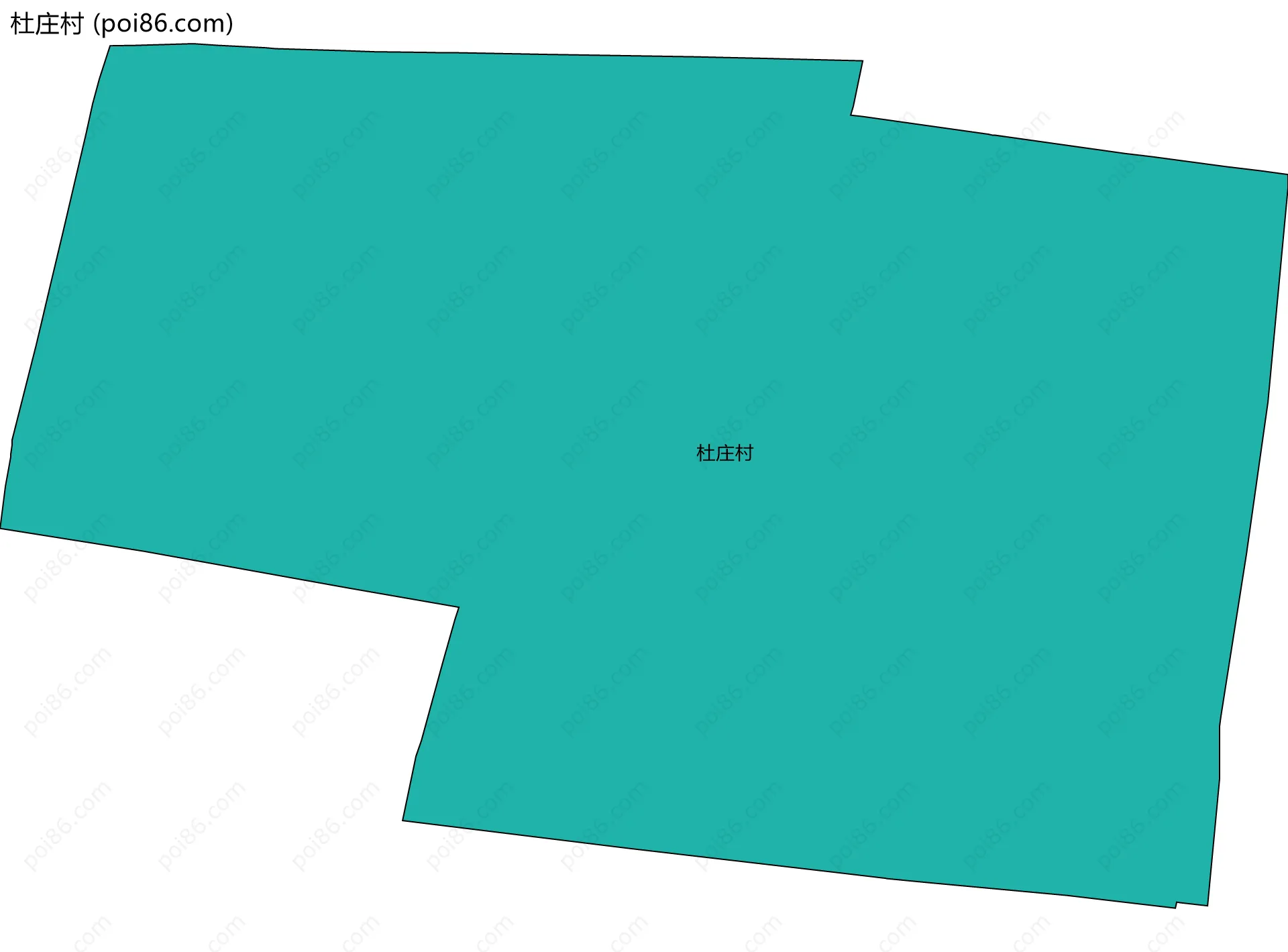 杜庄村边界地图