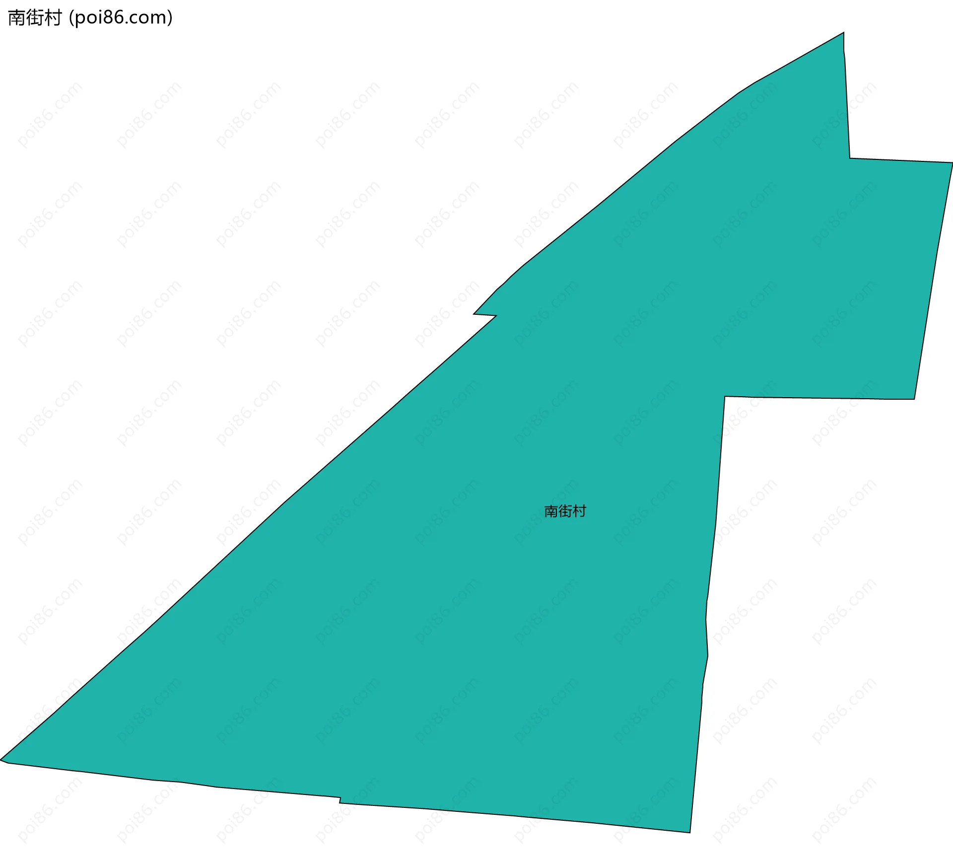 南街村边界地图