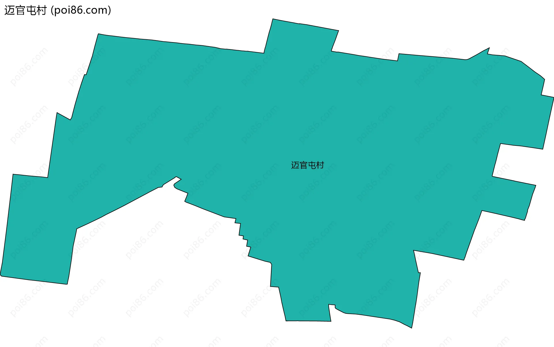迈官屯村边界地图