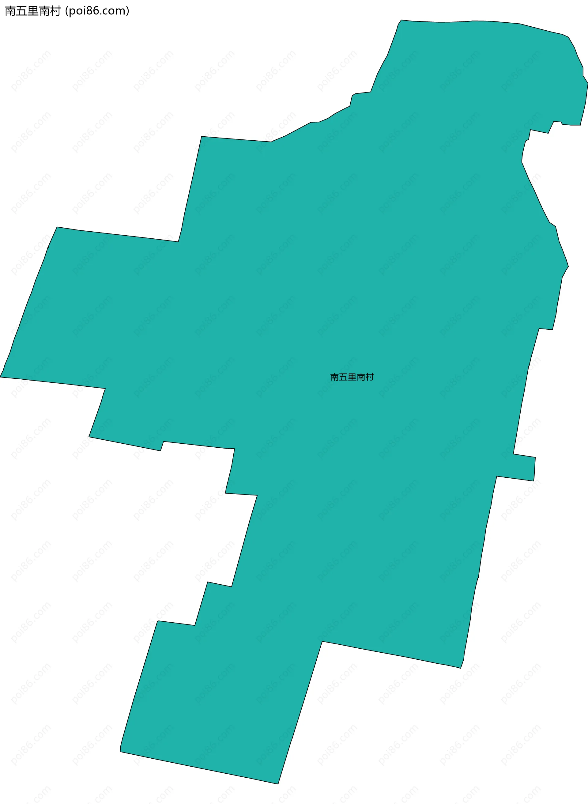 南五里南村边界地图