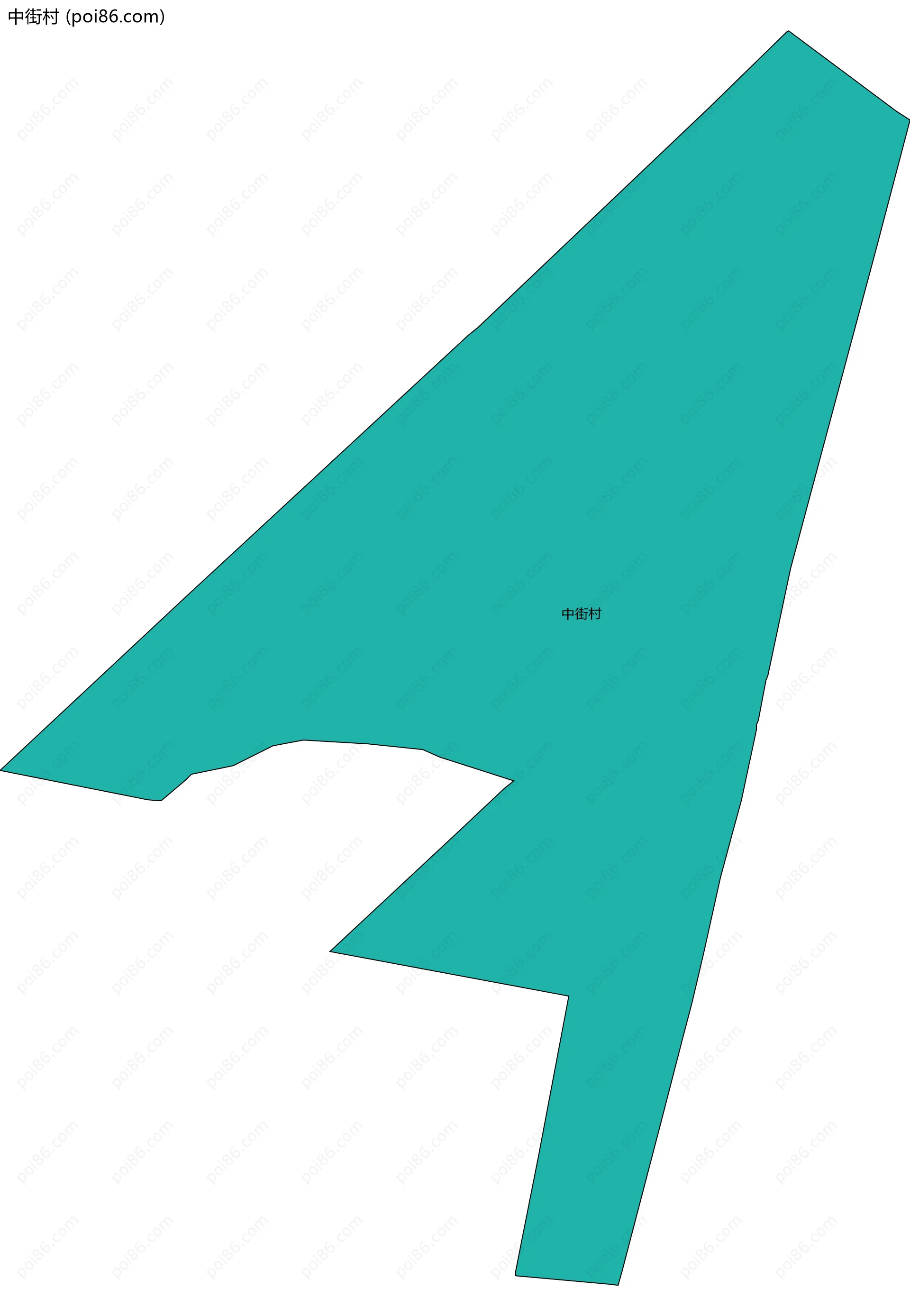 中街村边界地图