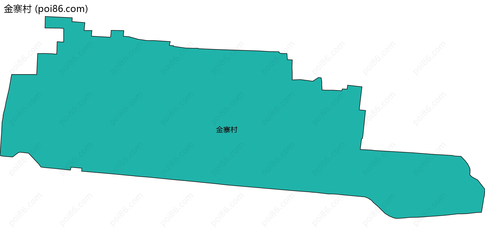 金寨村边界地图