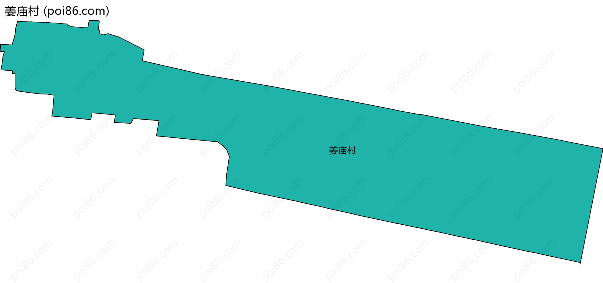 姜庙村边界地图