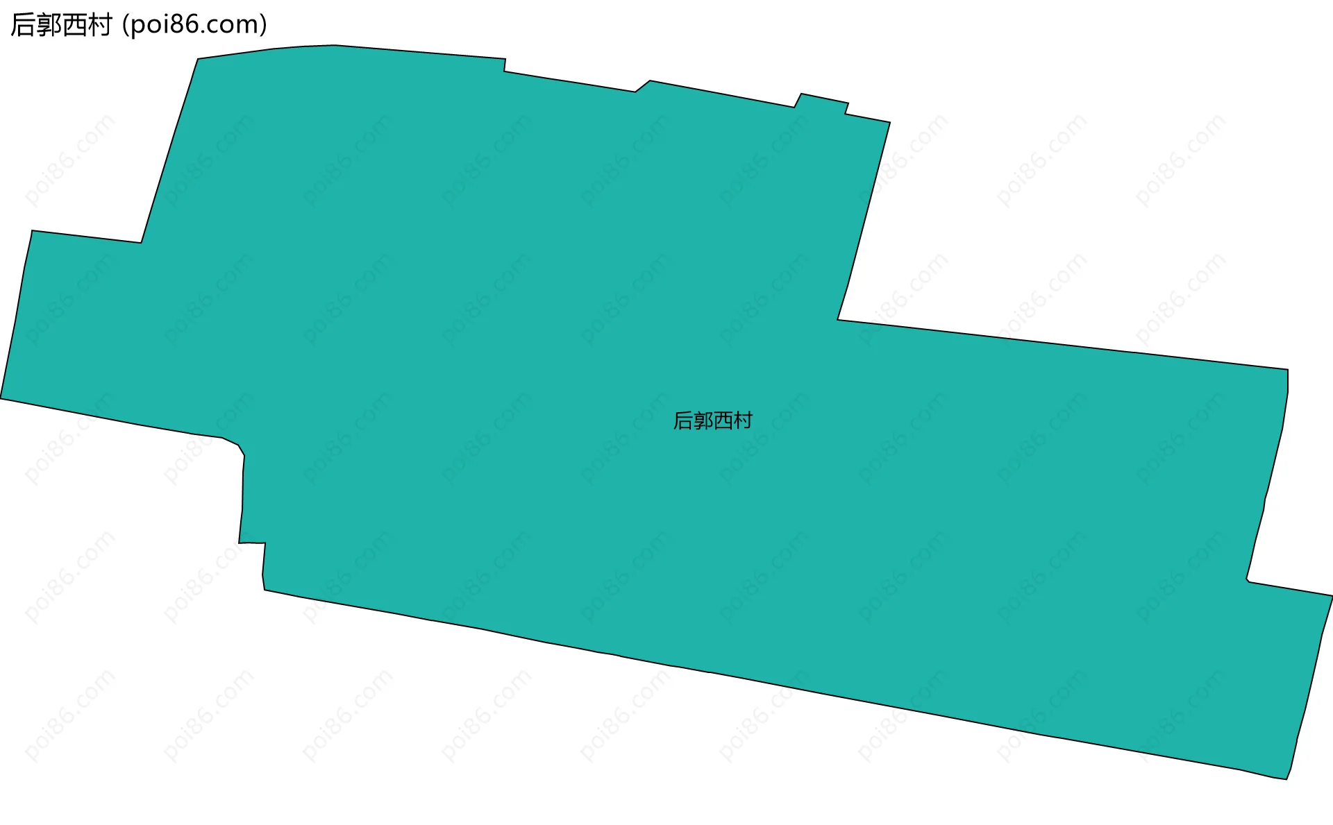 后郭西村边界地图