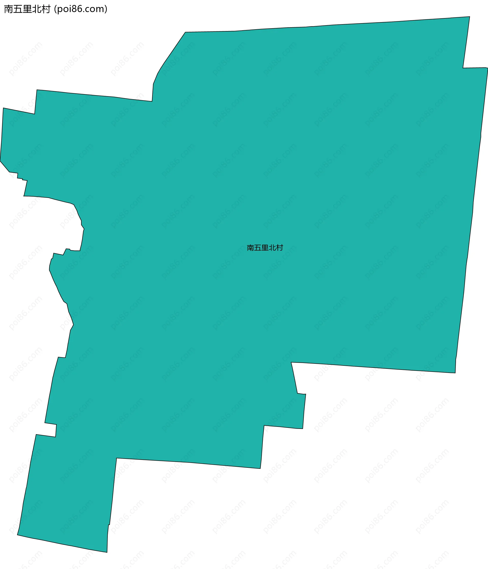 南五里北村边界地图