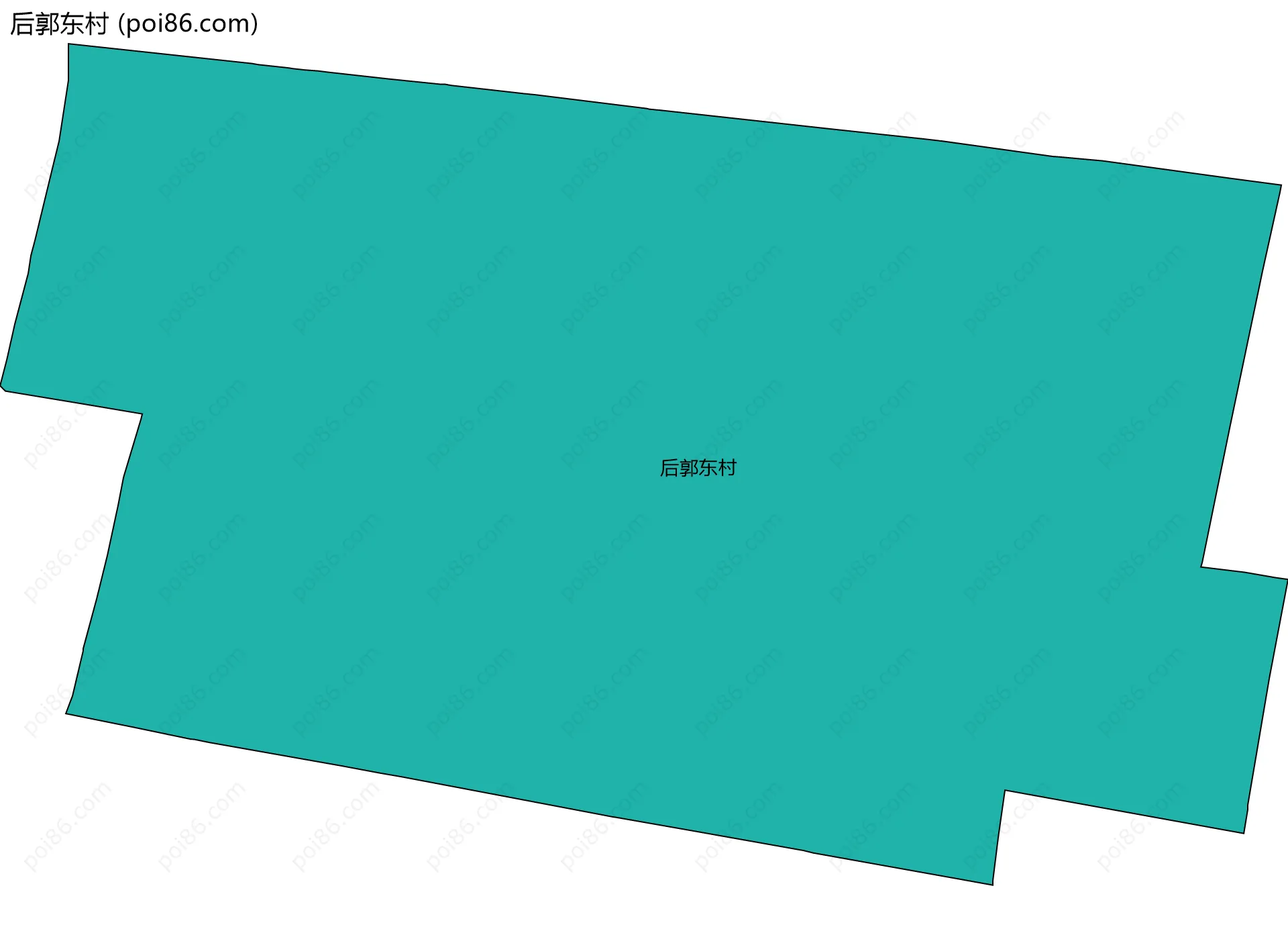 后郭东村边界地图