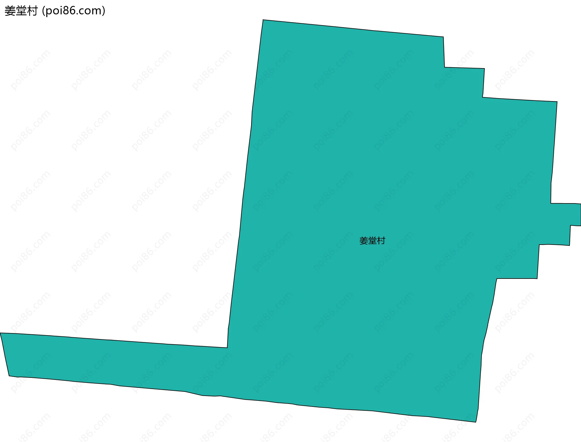 姜堂村边界地图