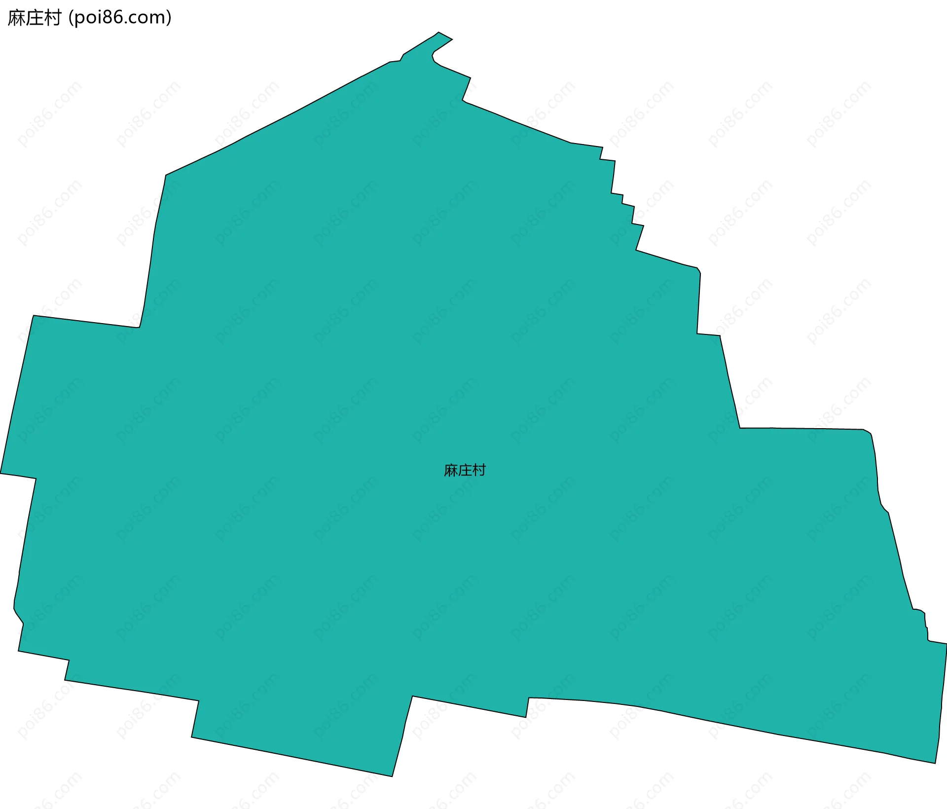 麻庄村边界地图