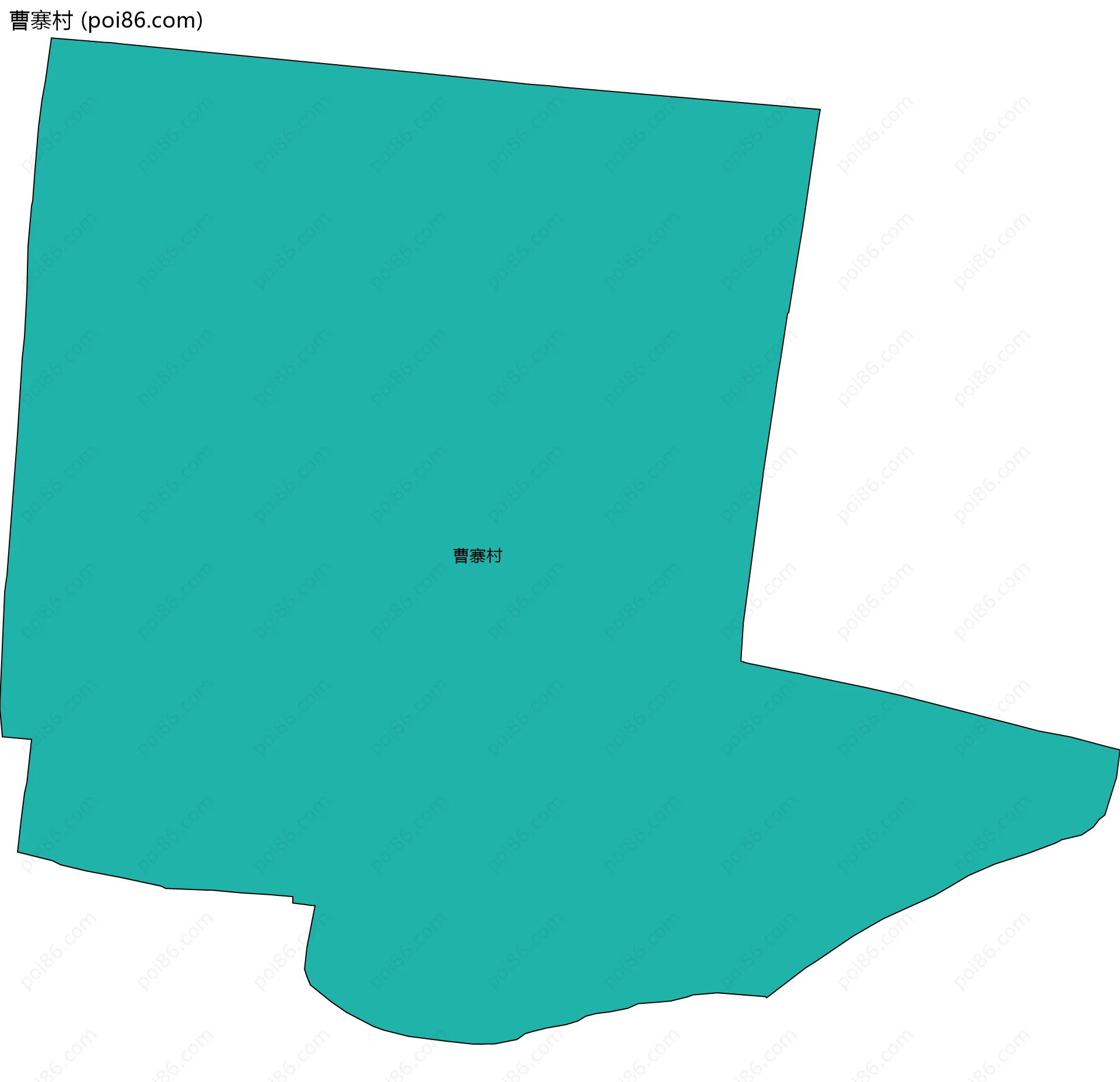 曹寨村边界地图
