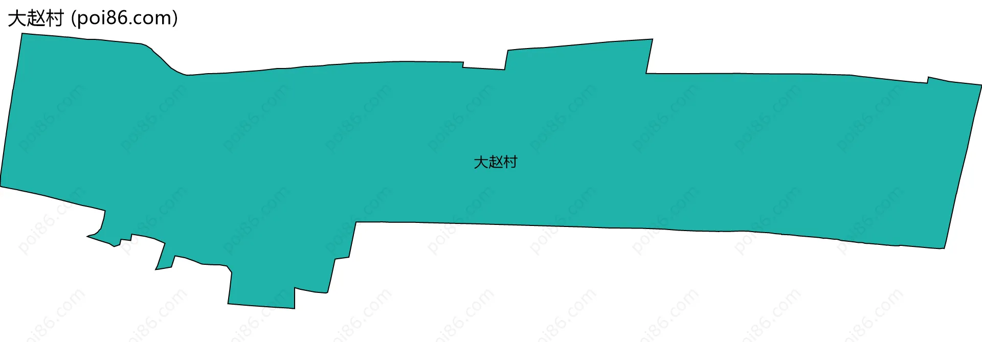 大赵村边界地图