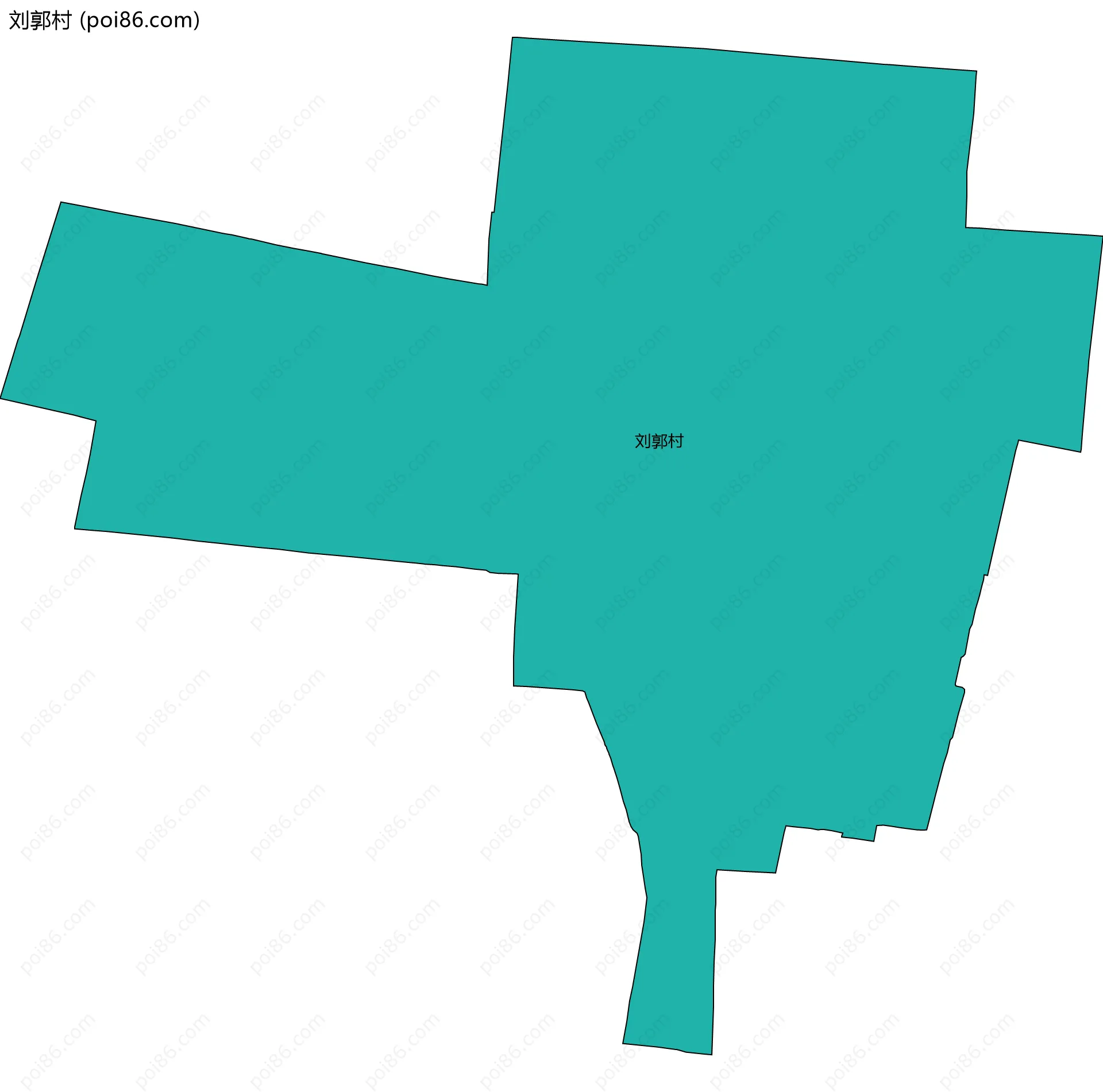 刘郭村边界地图