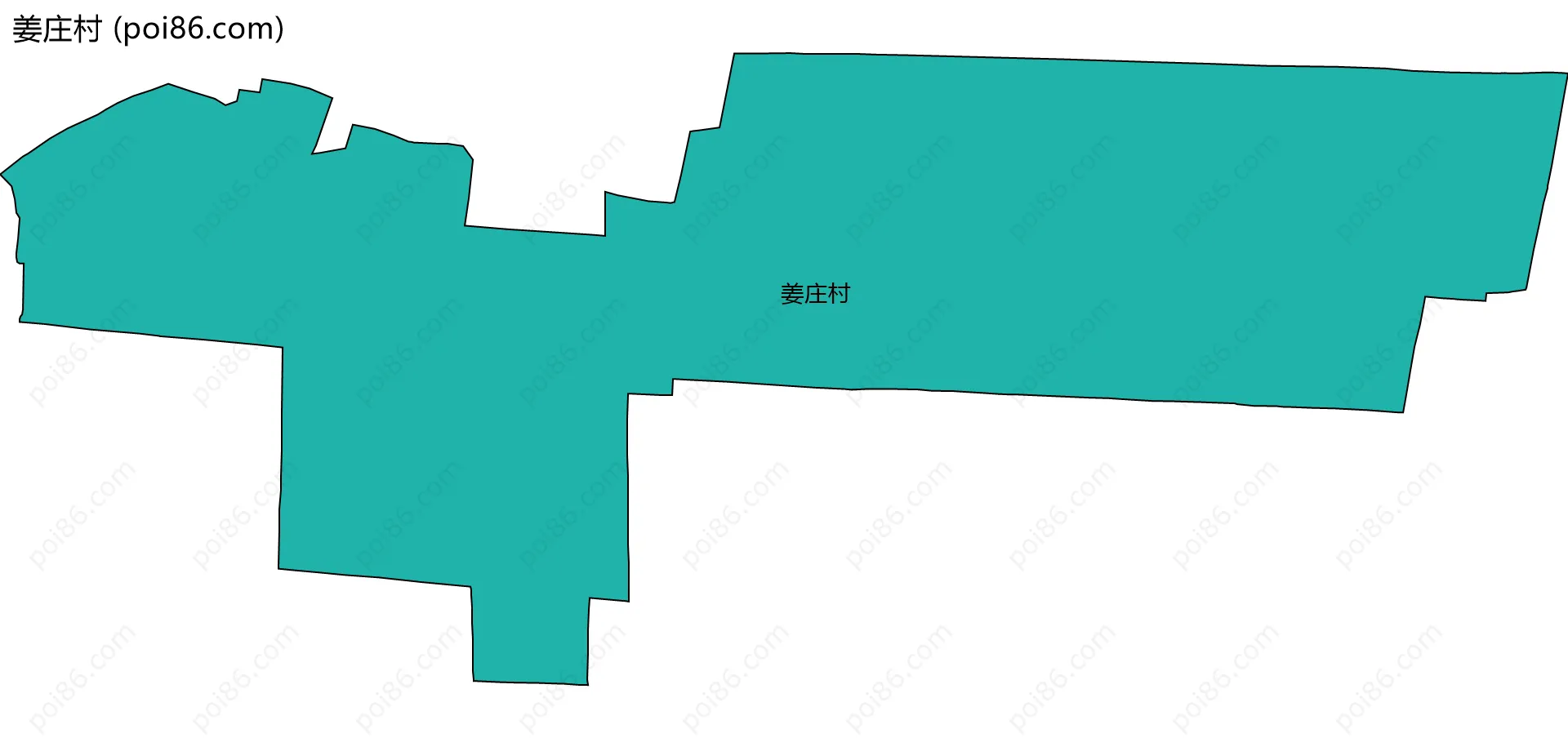 姜庄村边界地图