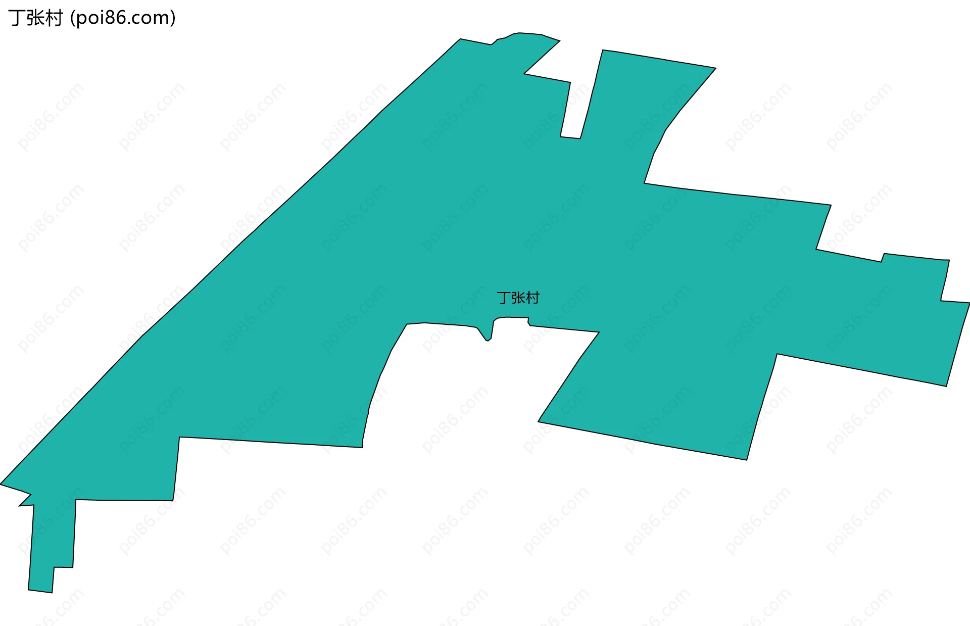 丁张村边界地图