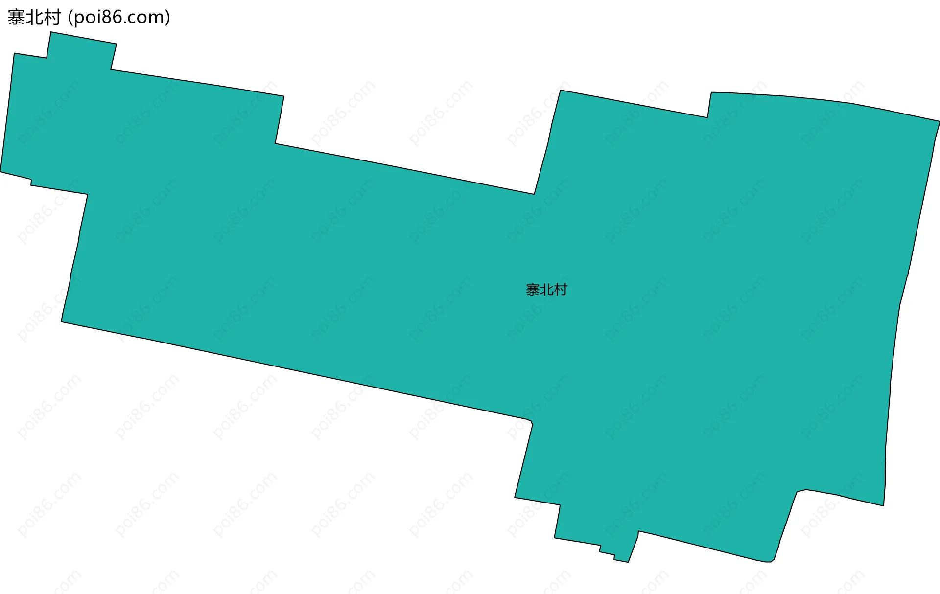 寨北村边界地图