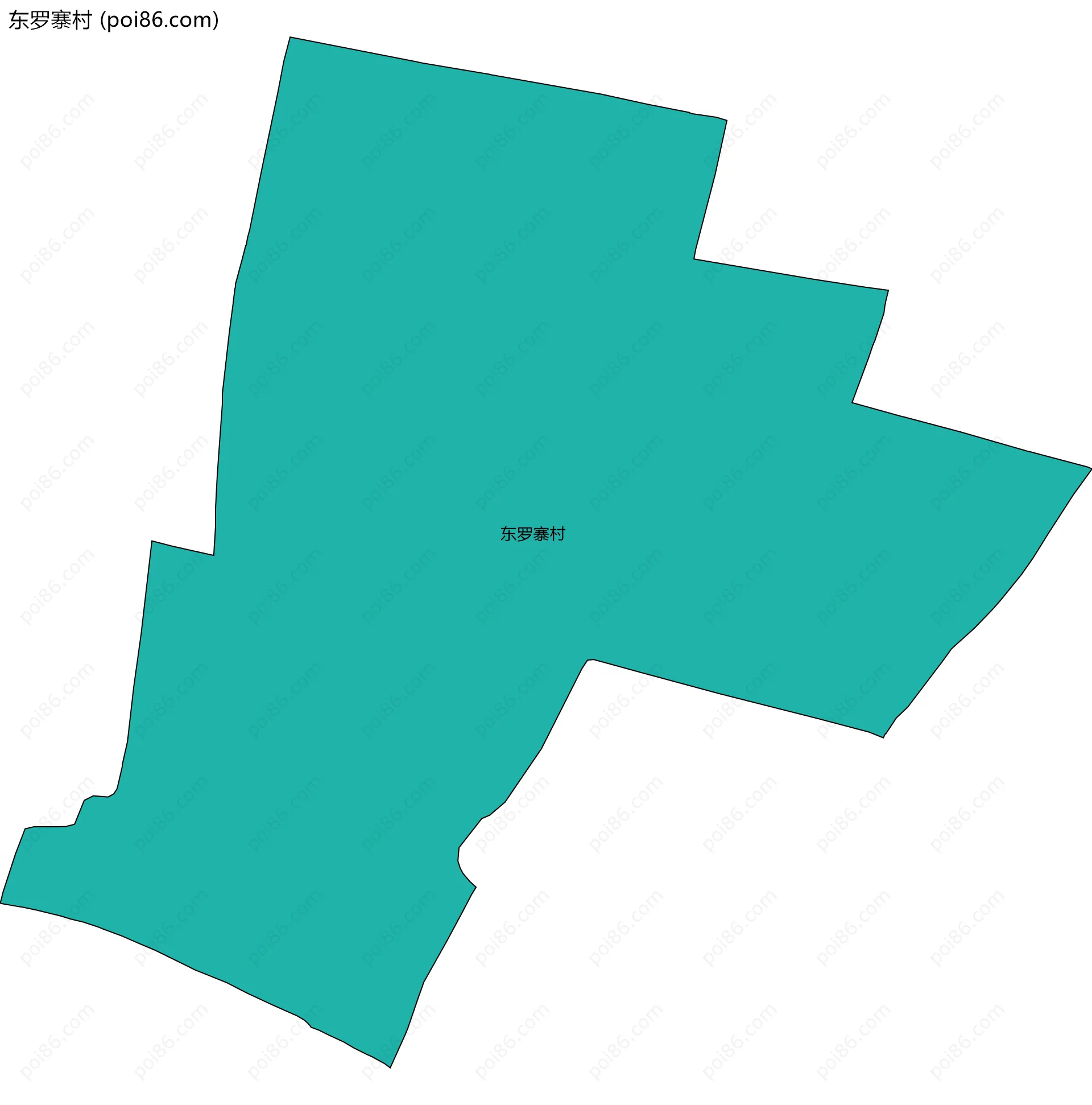 东罗寨村边界地图