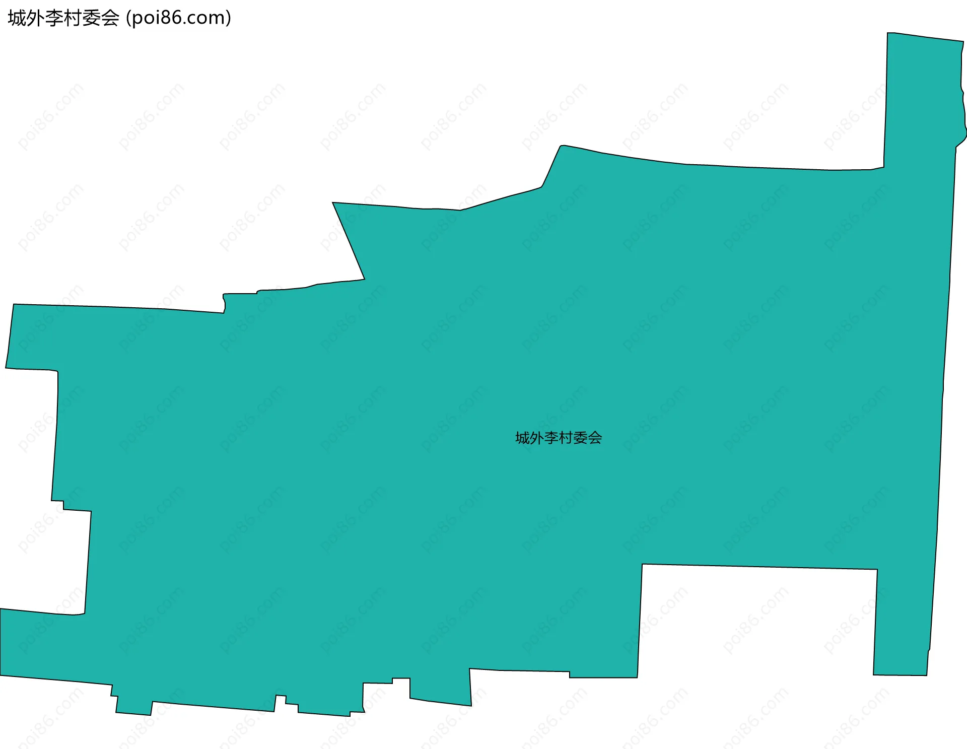 城外李村委会边界地图