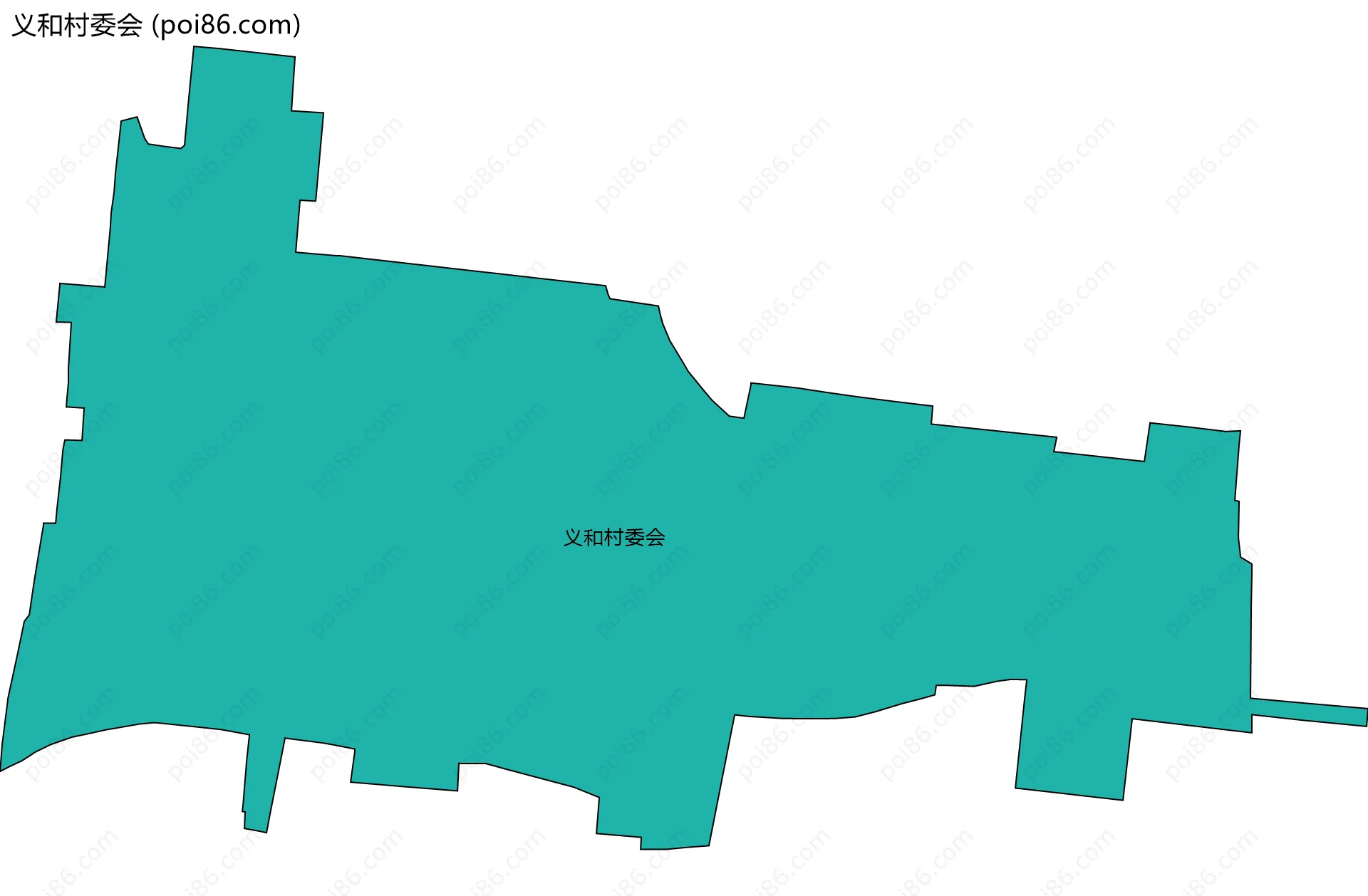 义和村委会边界地图