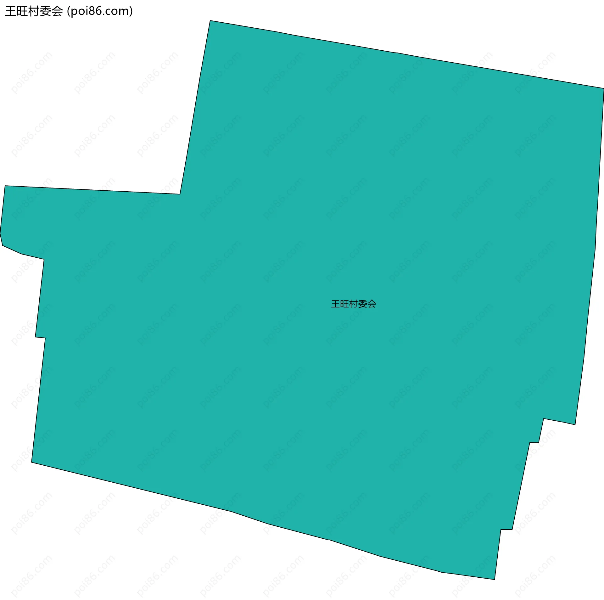 王旺村委会边界地图
