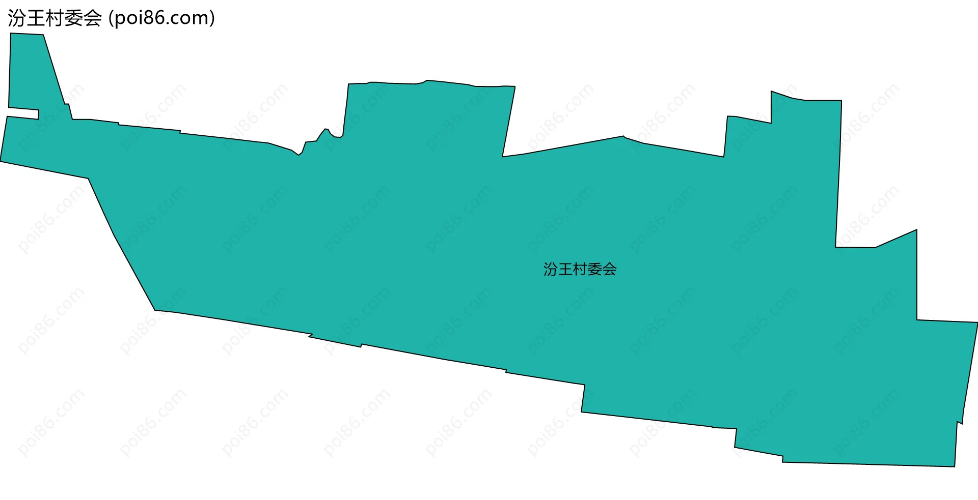 汾王村委会边界地图