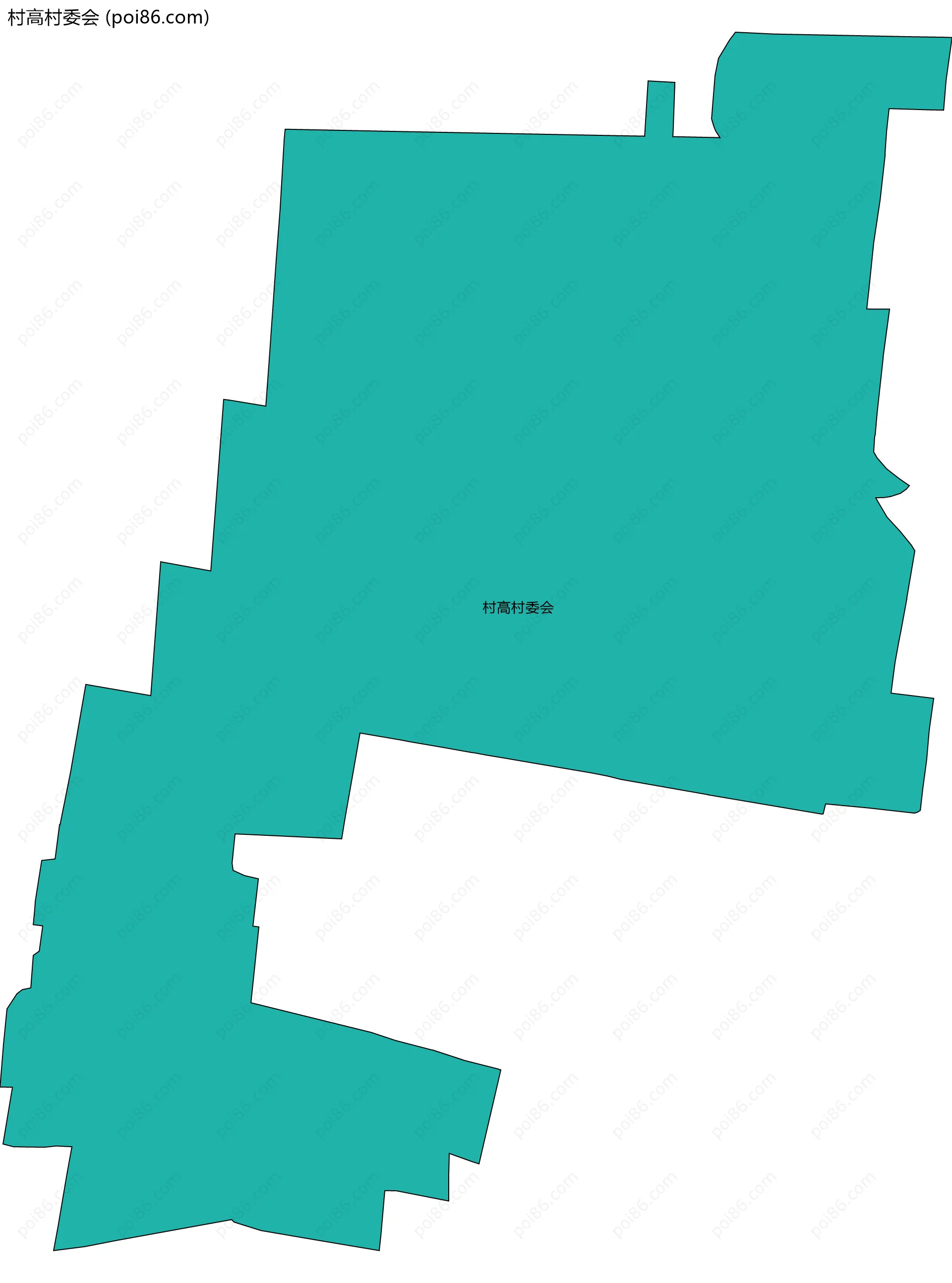 村高村委会边界地图
