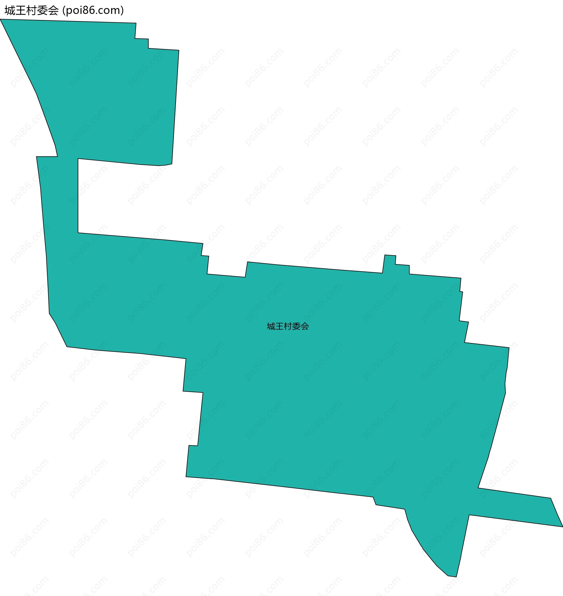 城王村委会边界地图